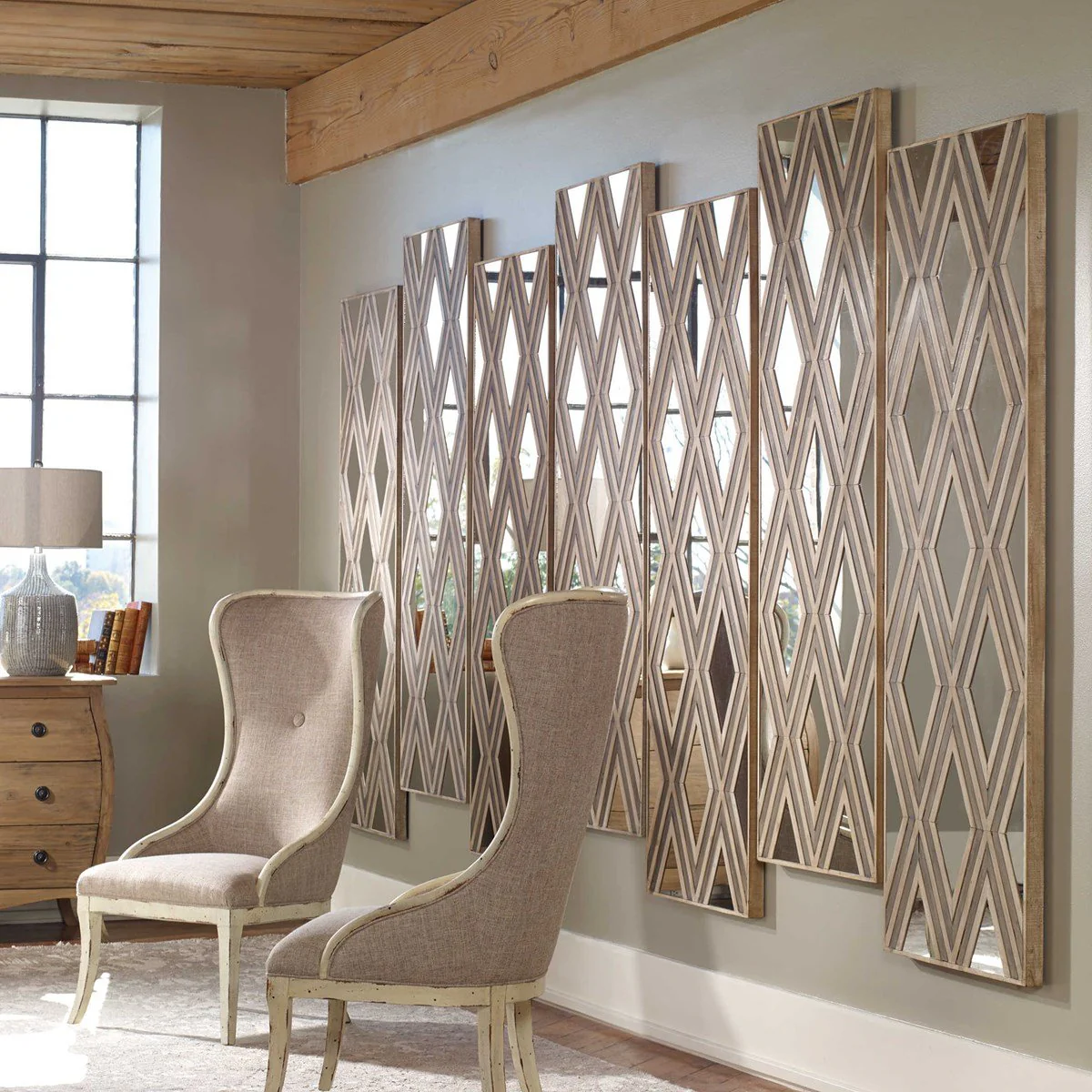 Uttermost Tahira Wood Wall Decor, Rectangle