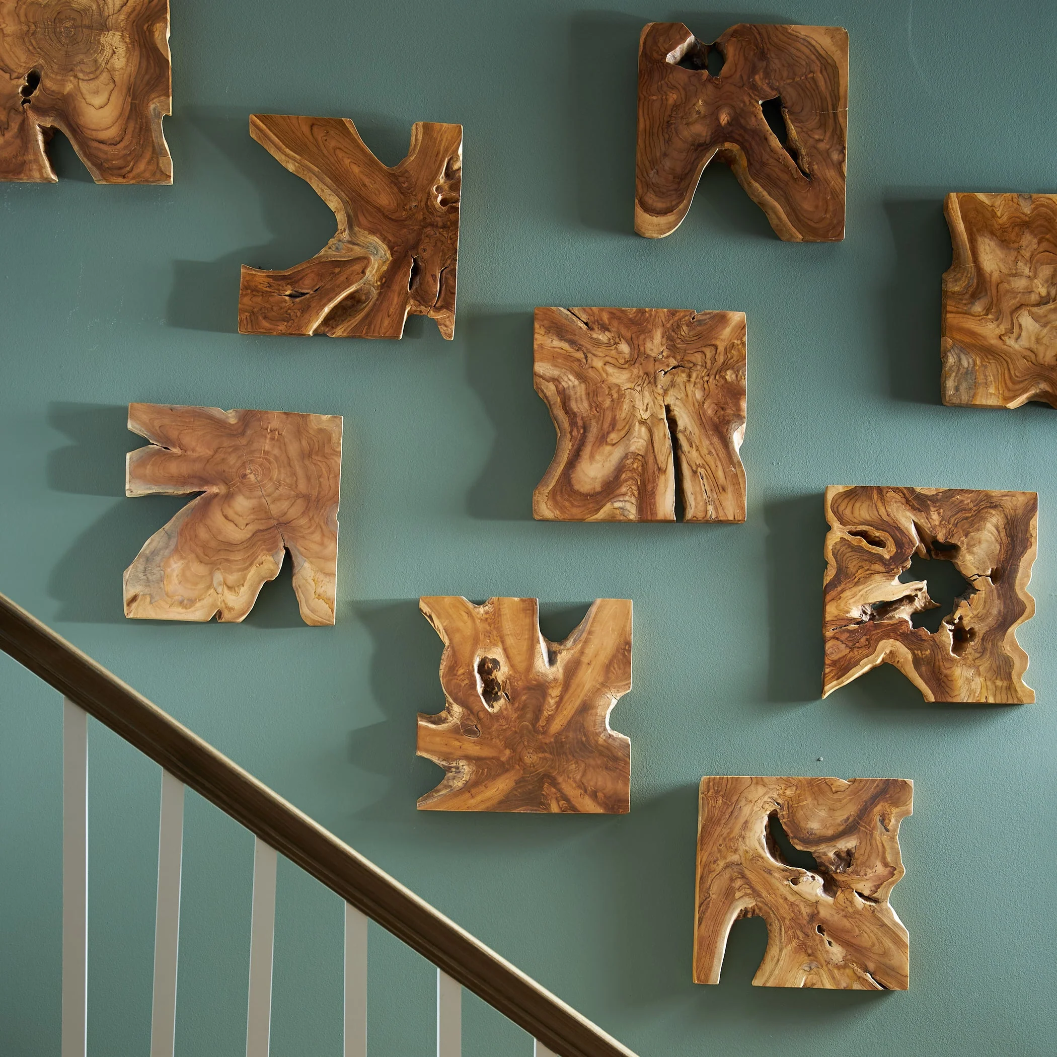 Uttermost Talia Wood Wall Decor Set/9 - Image 2