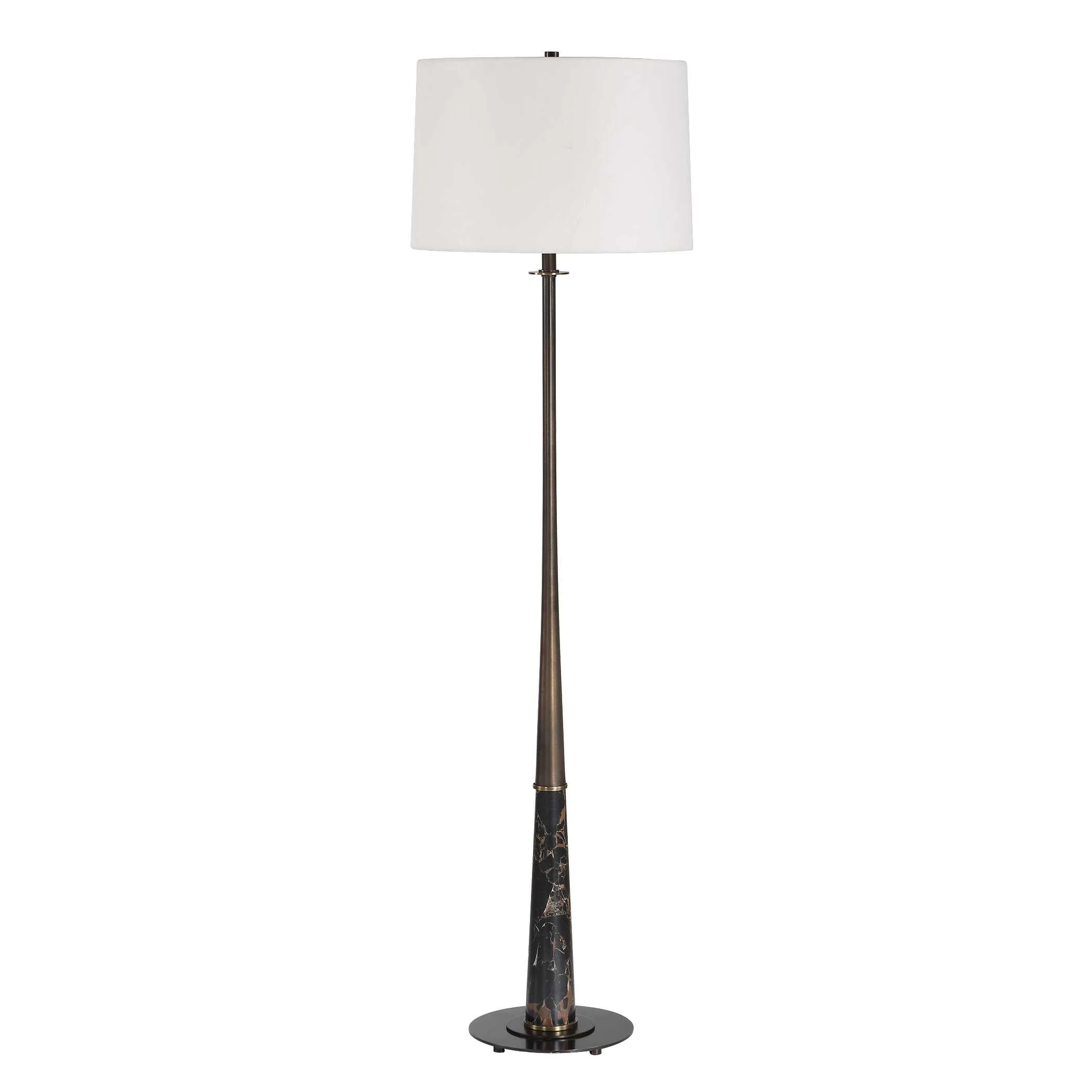 Uttermost Tallarico Brass & Marble Floor Lamp - Image 5