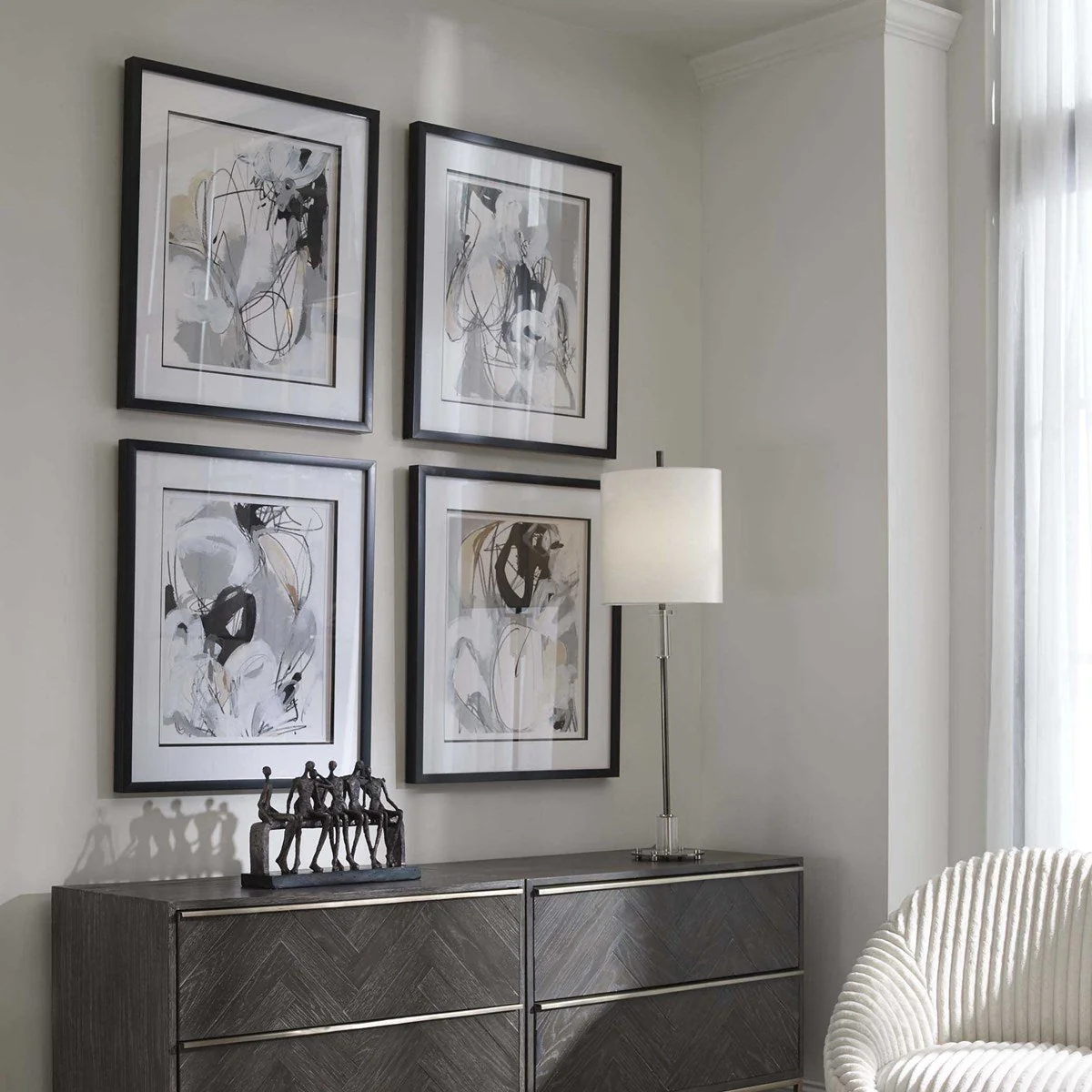 Uttermost Tangled Threads Framed Prints, S/4 - Image 3