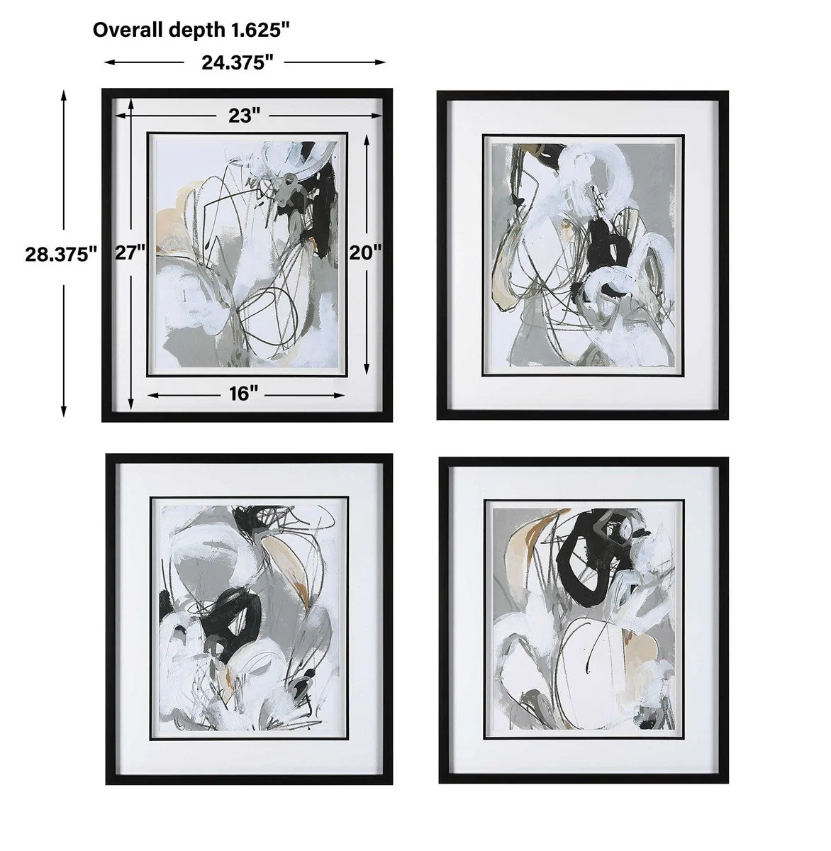 Uttermost Tangled Threads Framed Prints, S/4 - Image 5