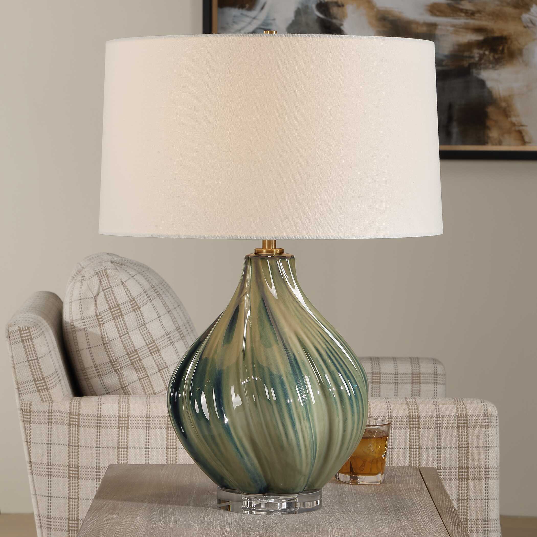 Uttermost Tausha Green Table Lamp - Image 2