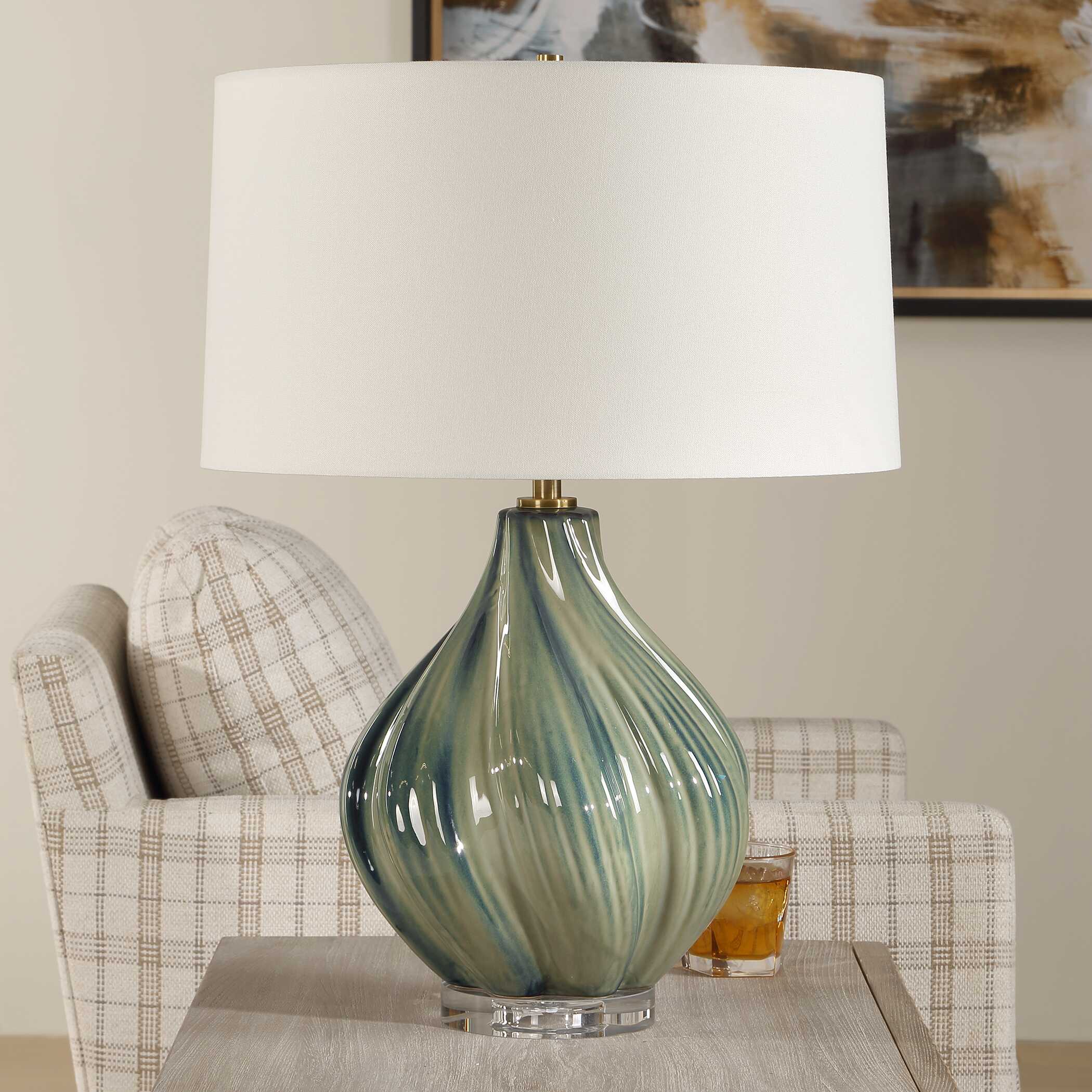 Uttermost Tausha Green Table Lamp - Image 3