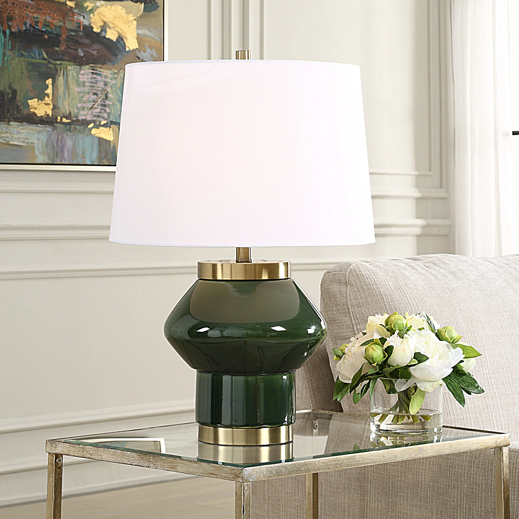 Uttermost Tayson Jade Green Table Lamp - Image 2