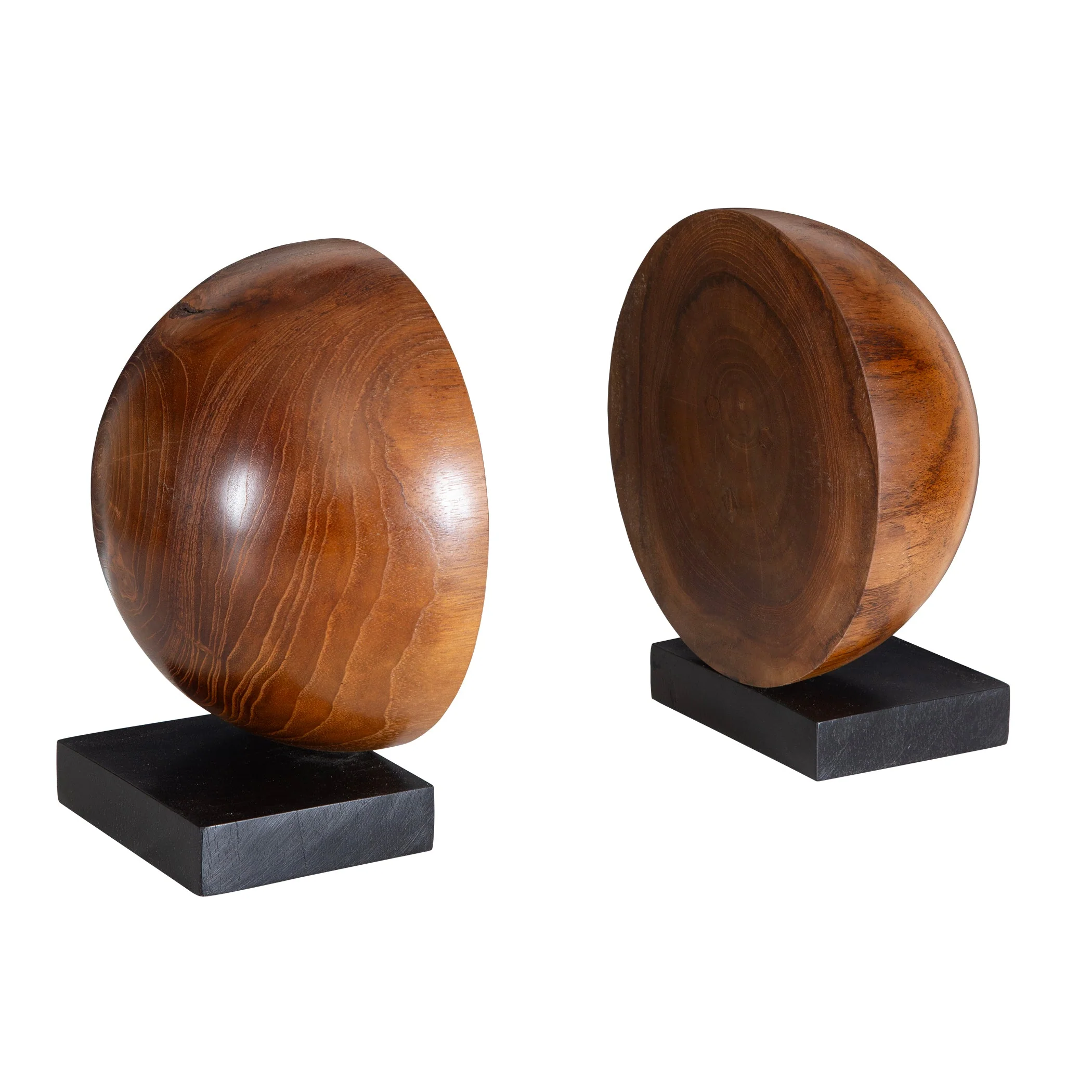 Uttermost Teak And Noir Bookends Set/2 - Image 5