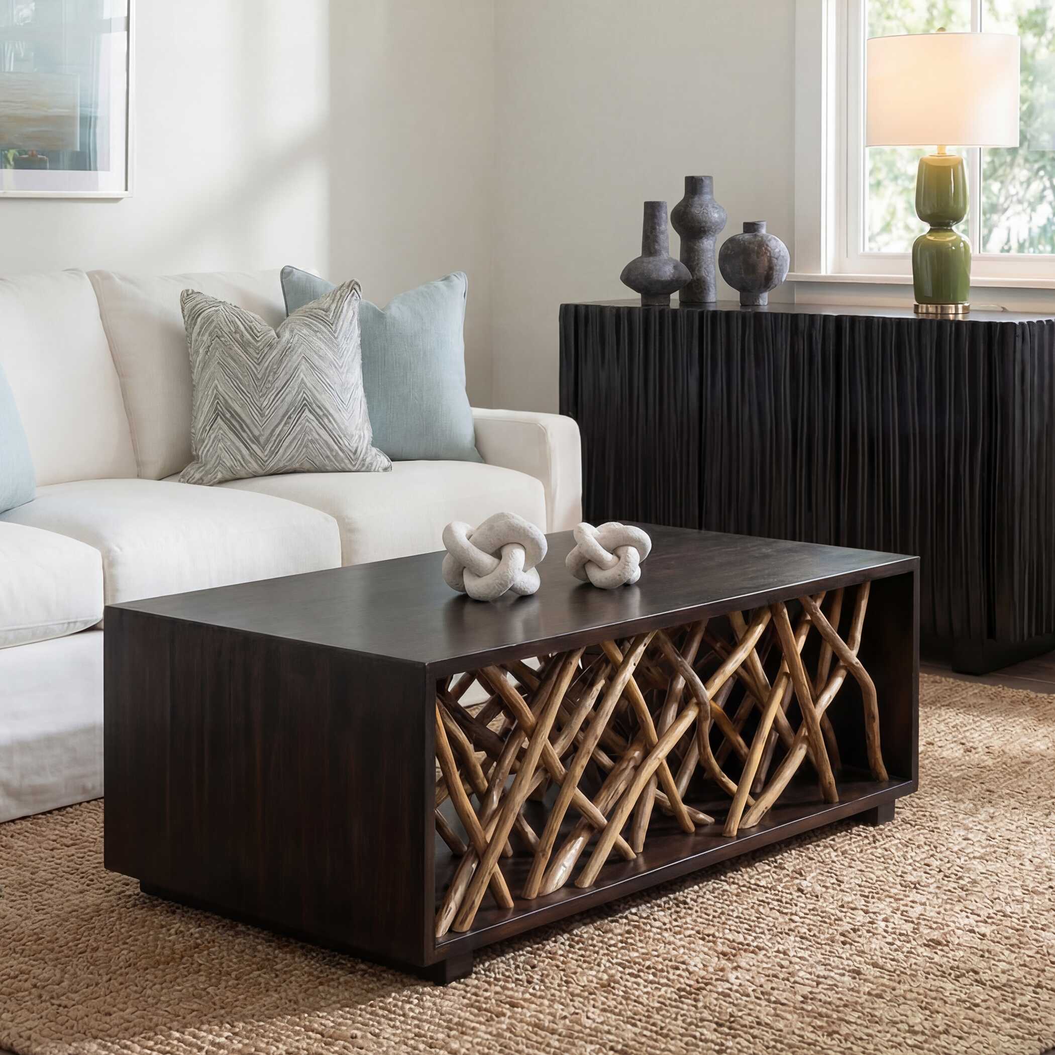 Uttermost Teak Maze Coffee Table - Image 2