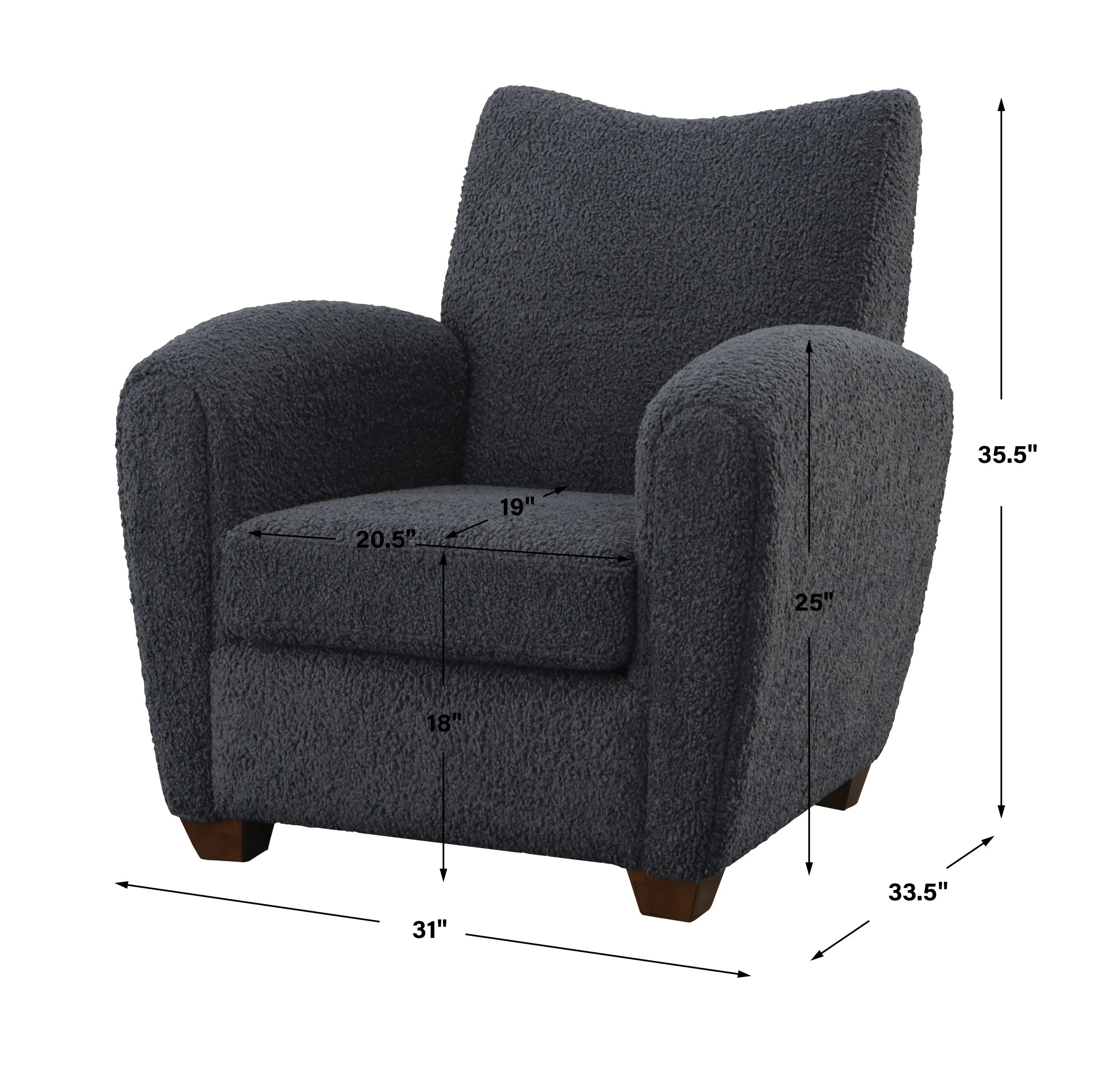 Uttermost Teddy Slate Accent Chair - Image 3