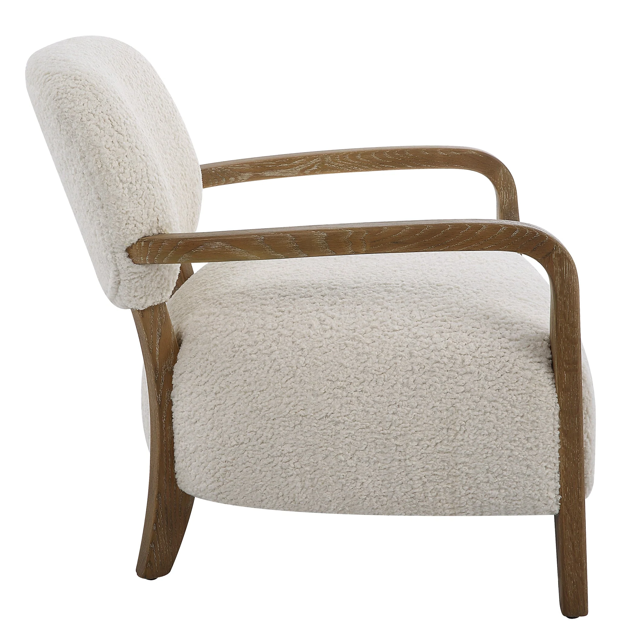 Uttermost Telluride Natural Shearling Accent Chair - Image 5