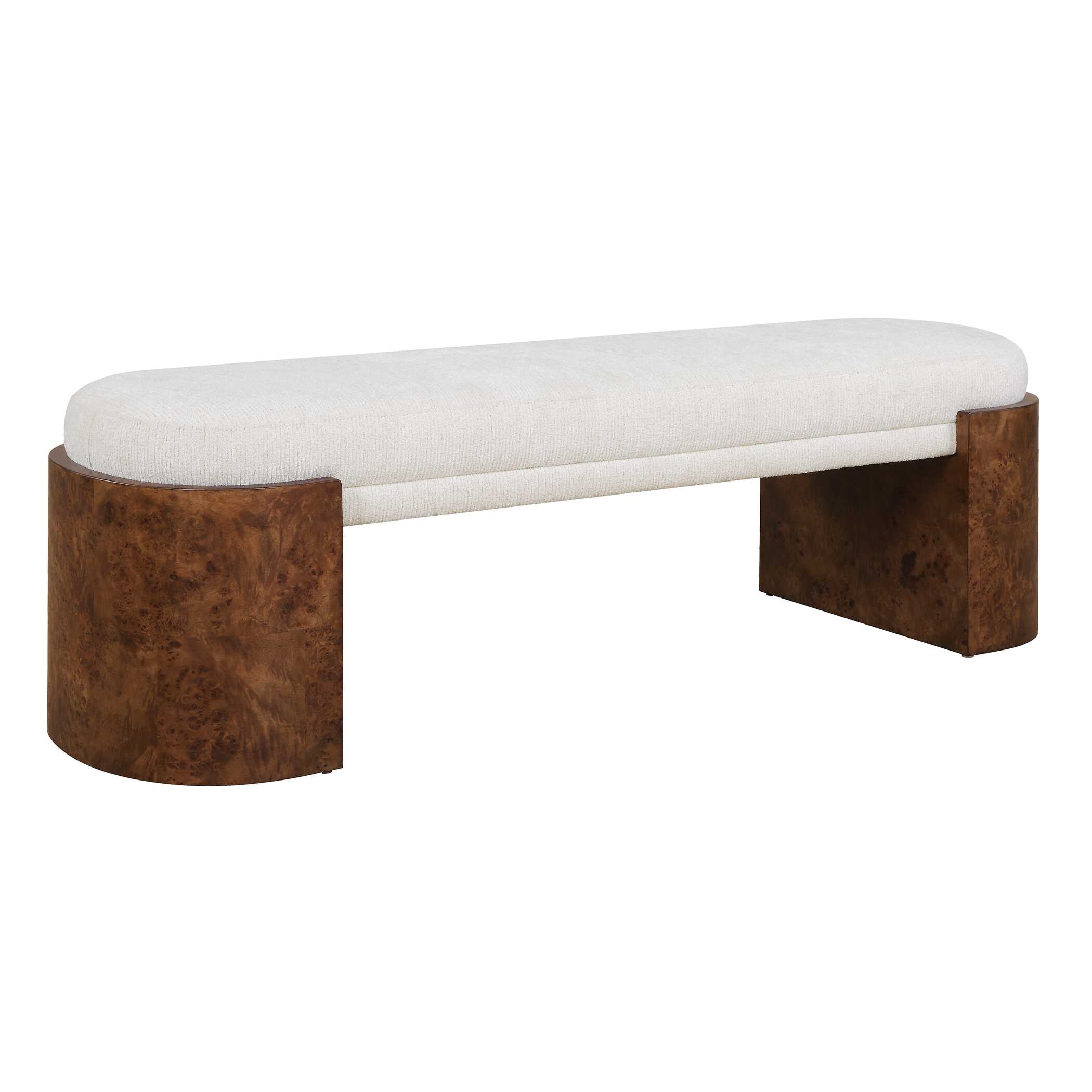 Uttermost Thorian Off-White Bench - Image 6