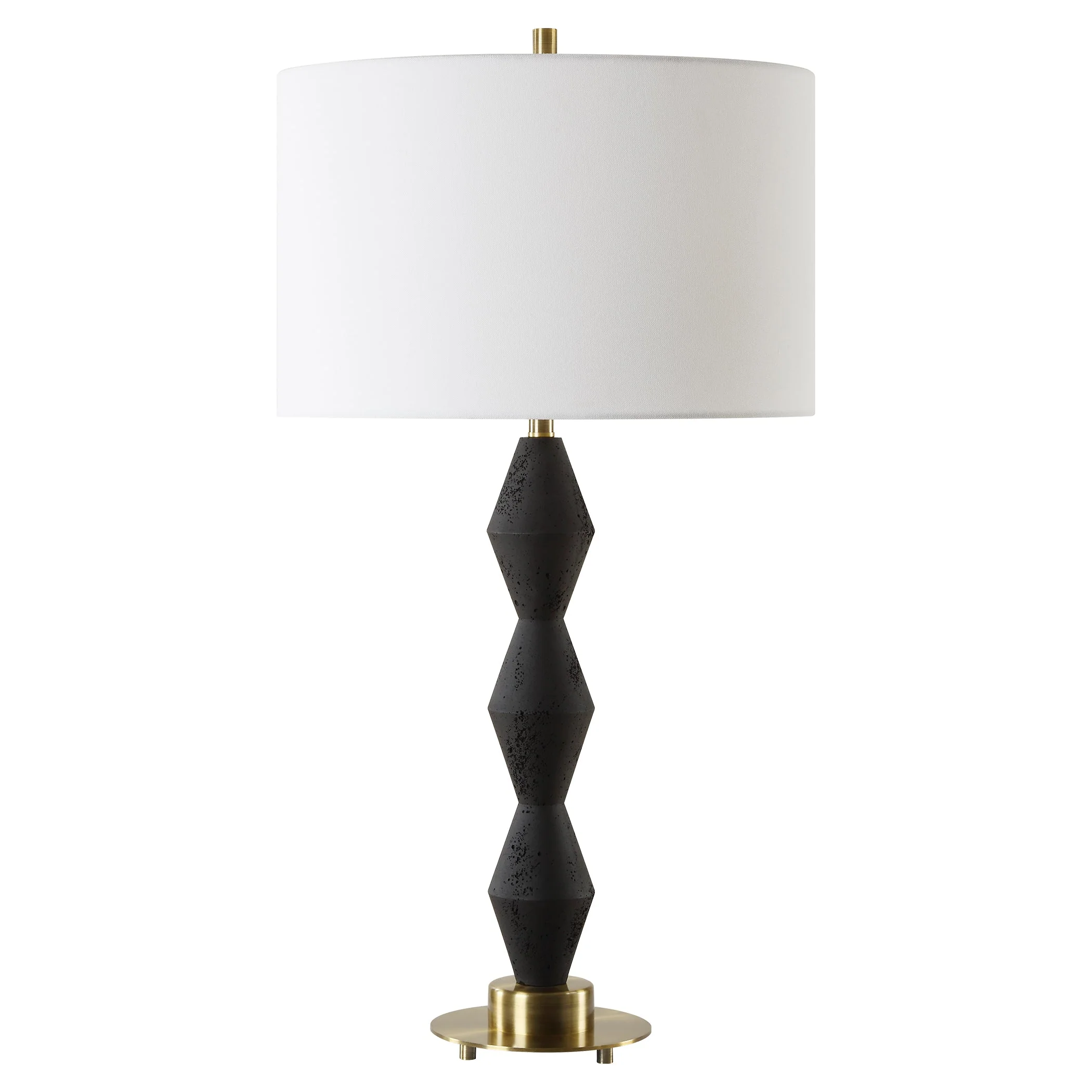Uttermost Threefold Black Stone Table Lamp - Image 5