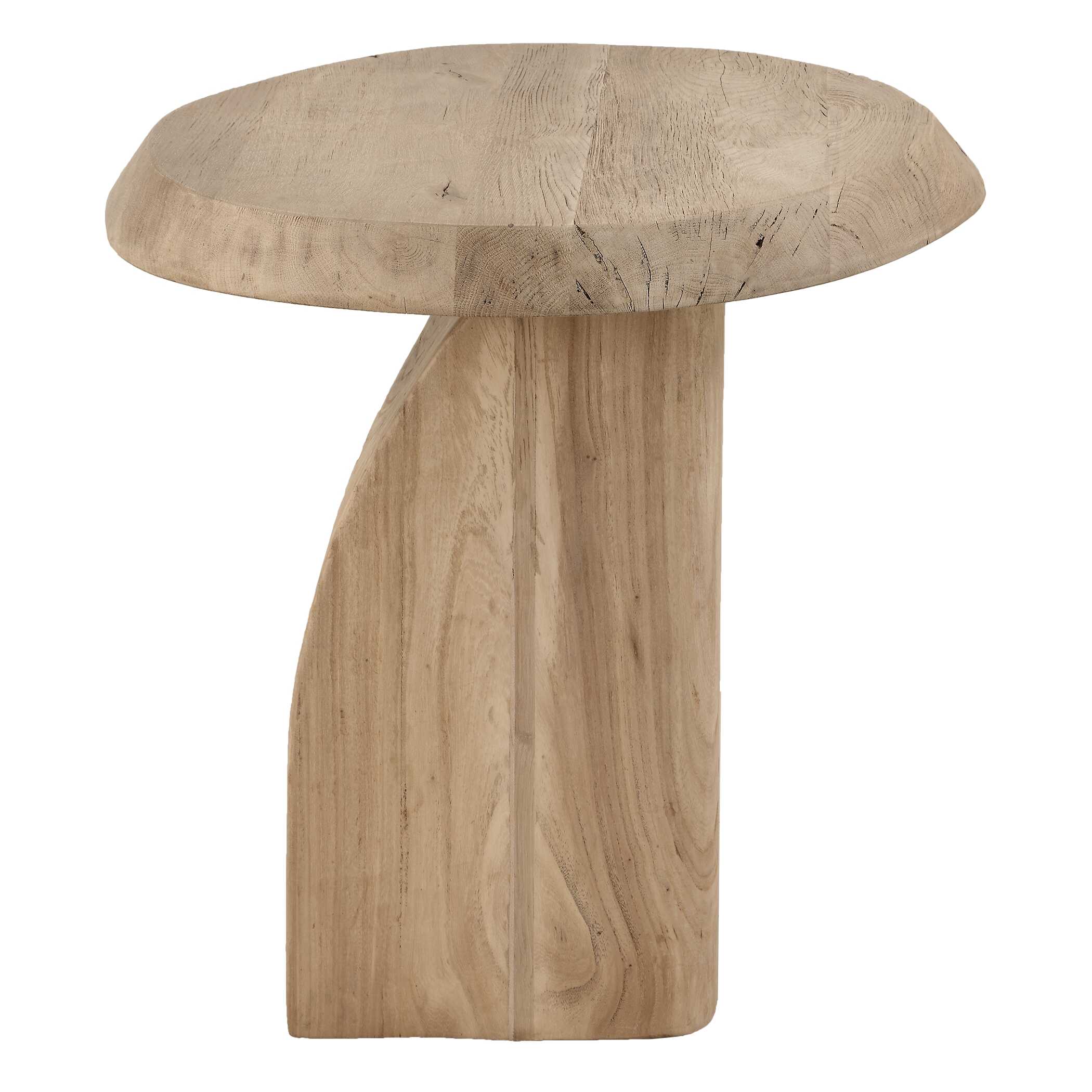 Uttermost Tiernan Reclaimed Oak Round Side Table - Image 7