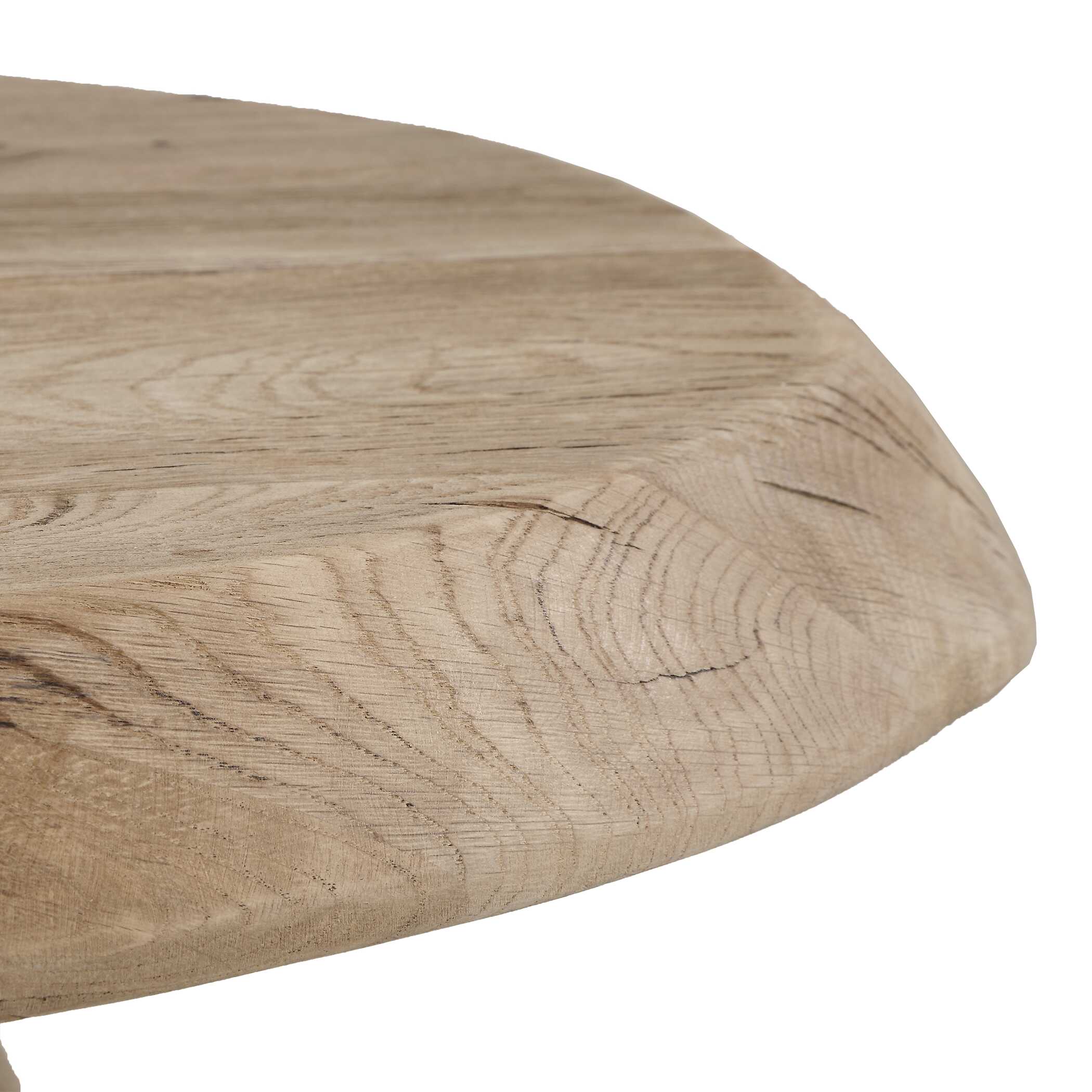 Uttermost Tiernan Reclaimed Oak Round Side Table - Image 9