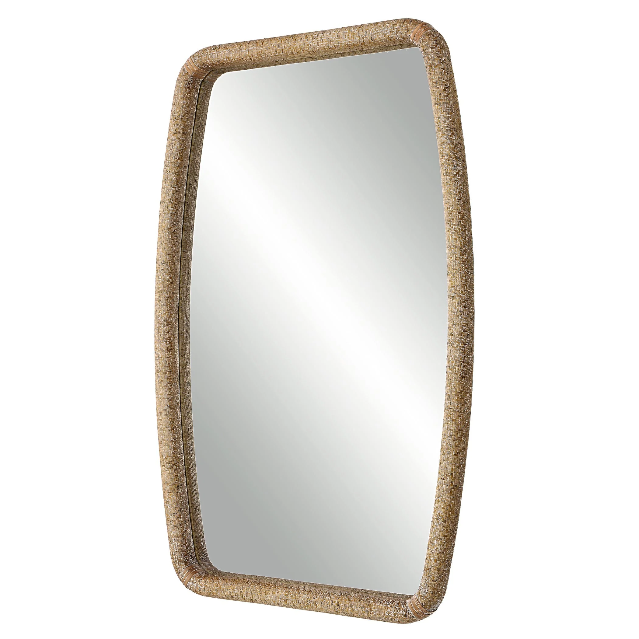 Uttermost Tiki Rattan Mirror - Image 6