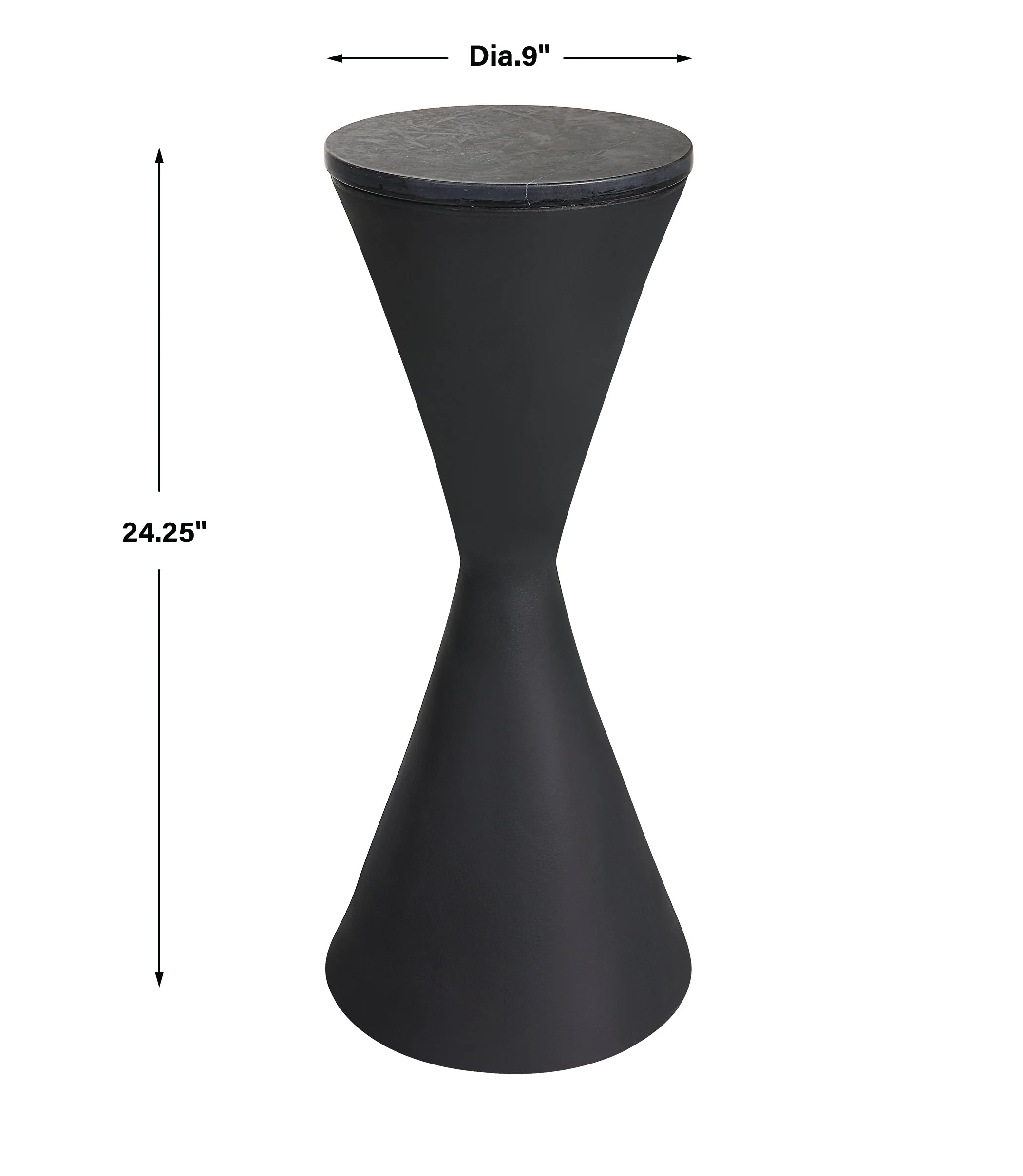Uttermost Time's Up Hourglass Shaped Drink Table - Image 3