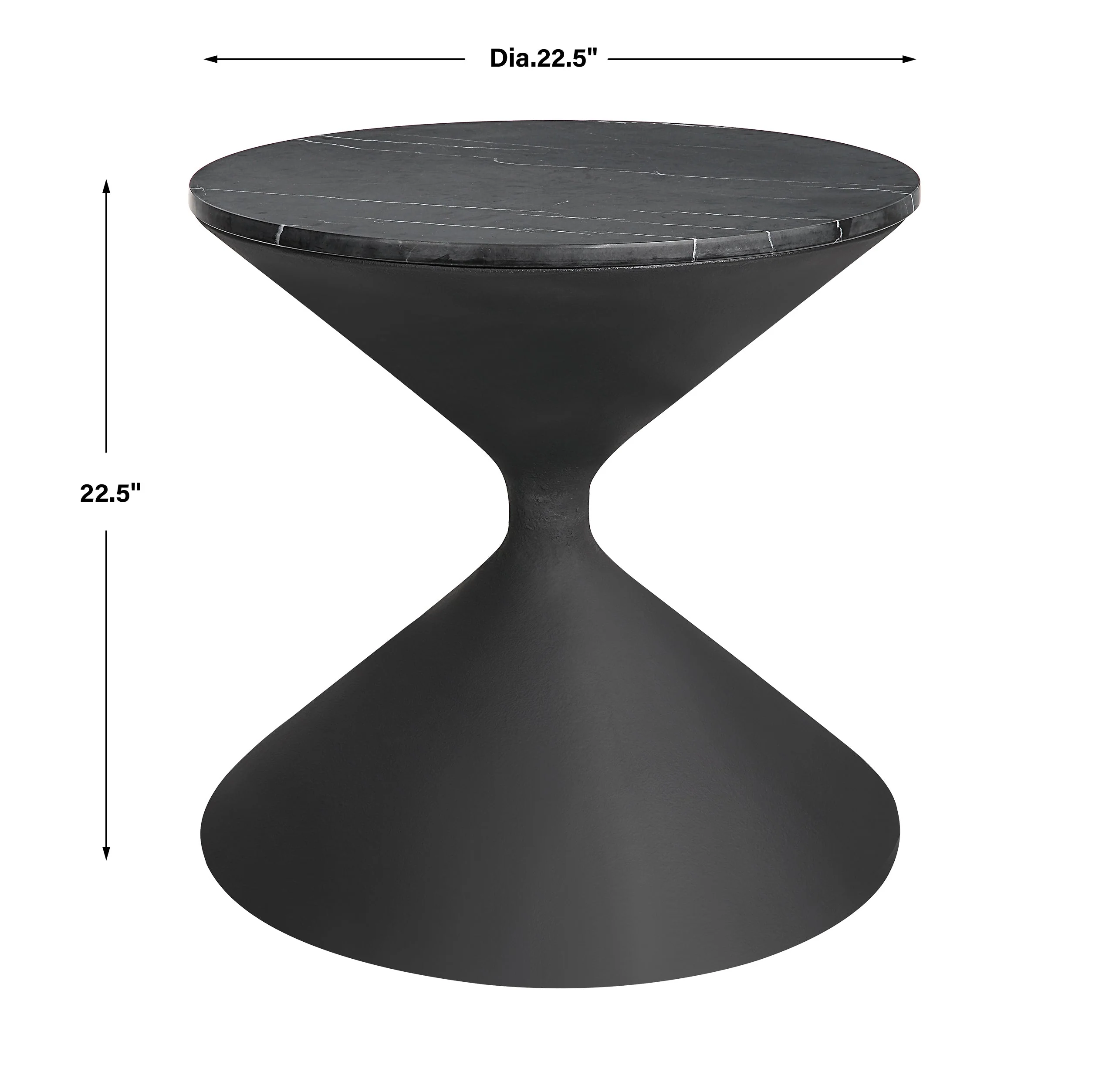 Uttermost Time's Up Hourglass Shaped Side Table - Image 3