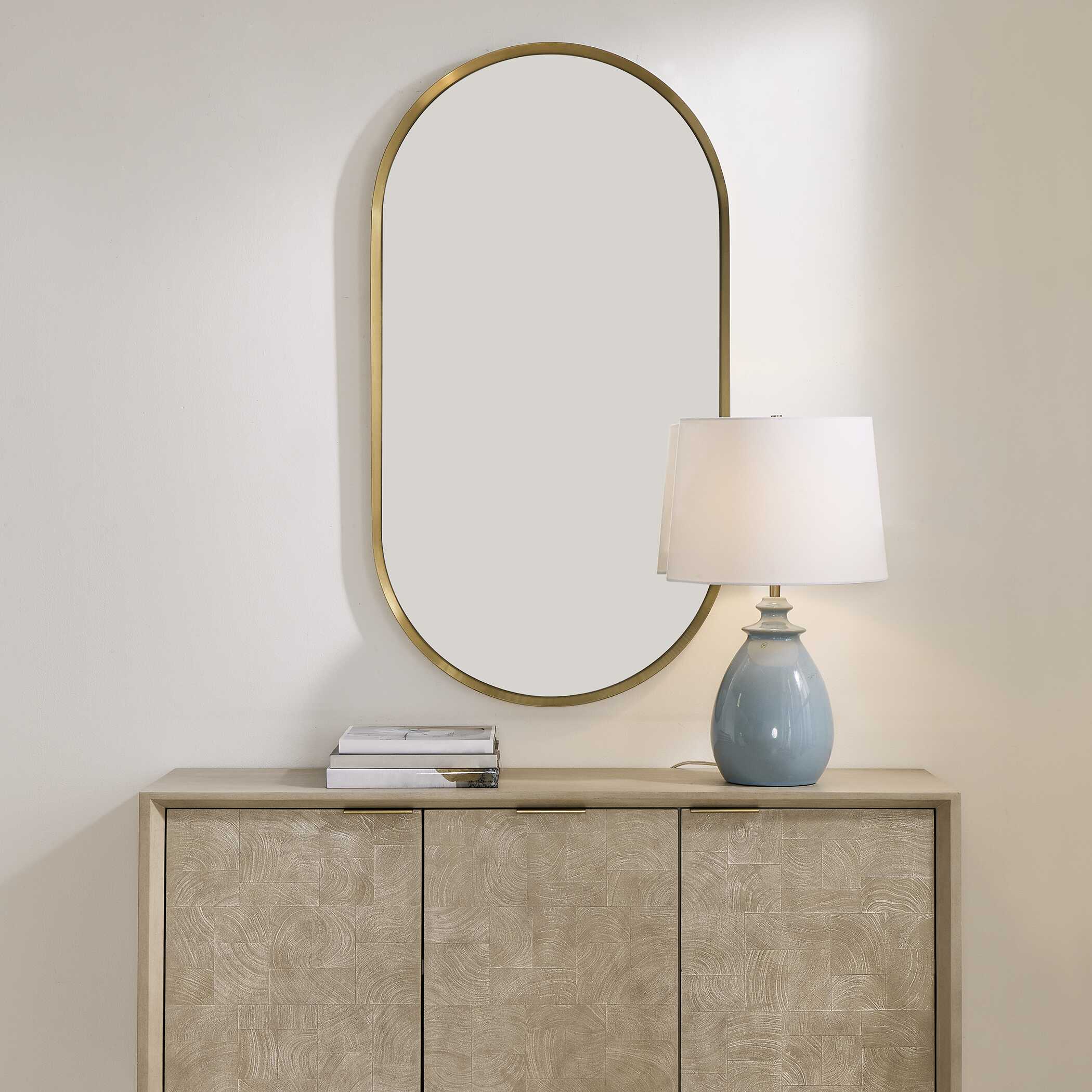 Uttermost Torrado Oval Brass Mirror - Image 2