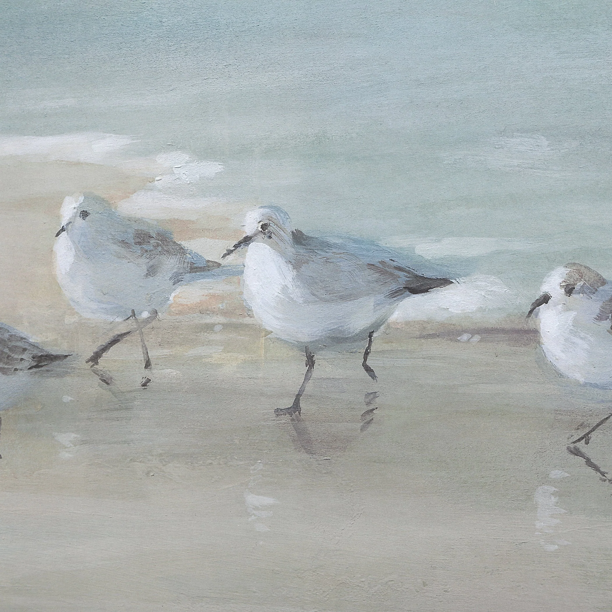 Uttermost Tranquil Shorebirds On The Sand Framed Print - Image 4