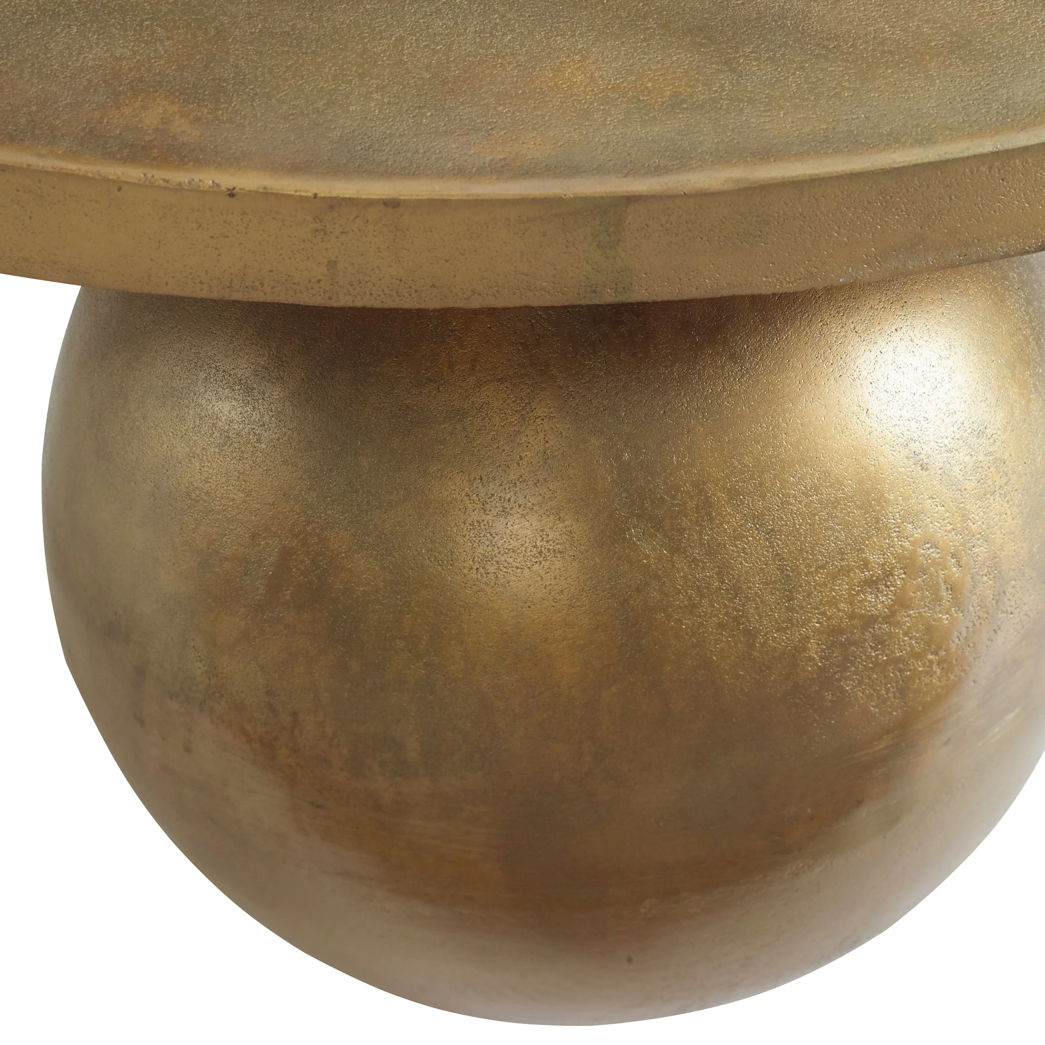 Uttermost Triplet Antique Brass Coffee Table - Image 5