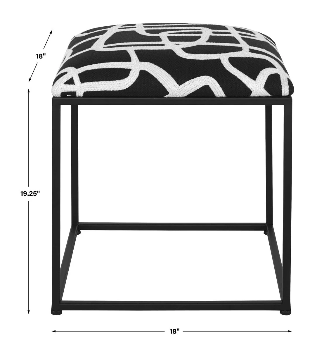 Uttermost Twists and Turns Accent Stool - CLOSEOUT - Image 5