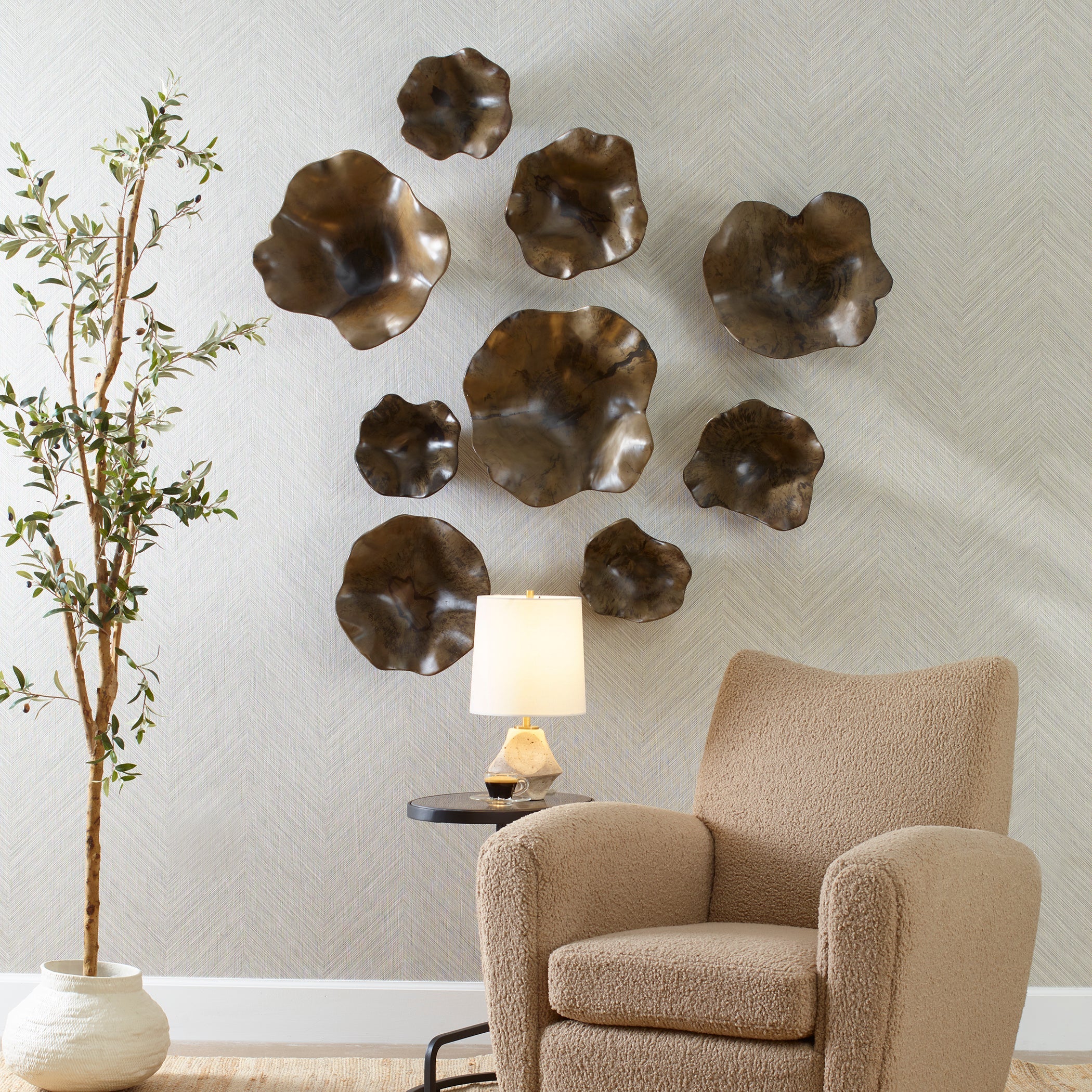 Uttermost Two Wood Wall Décor In Mocha, S/3 - Image 2