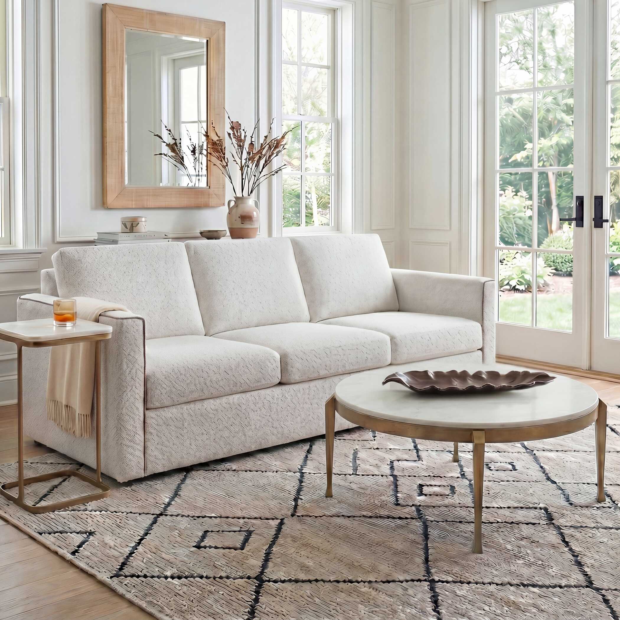 Uttermost Tylan Round Marble Coffee Table - Image 2