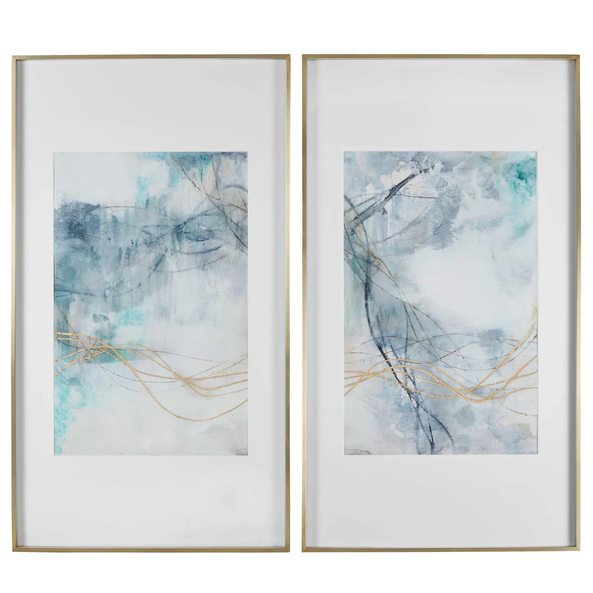 Uttermost Undulating Oro Framed Prints, S/2 - Image 2