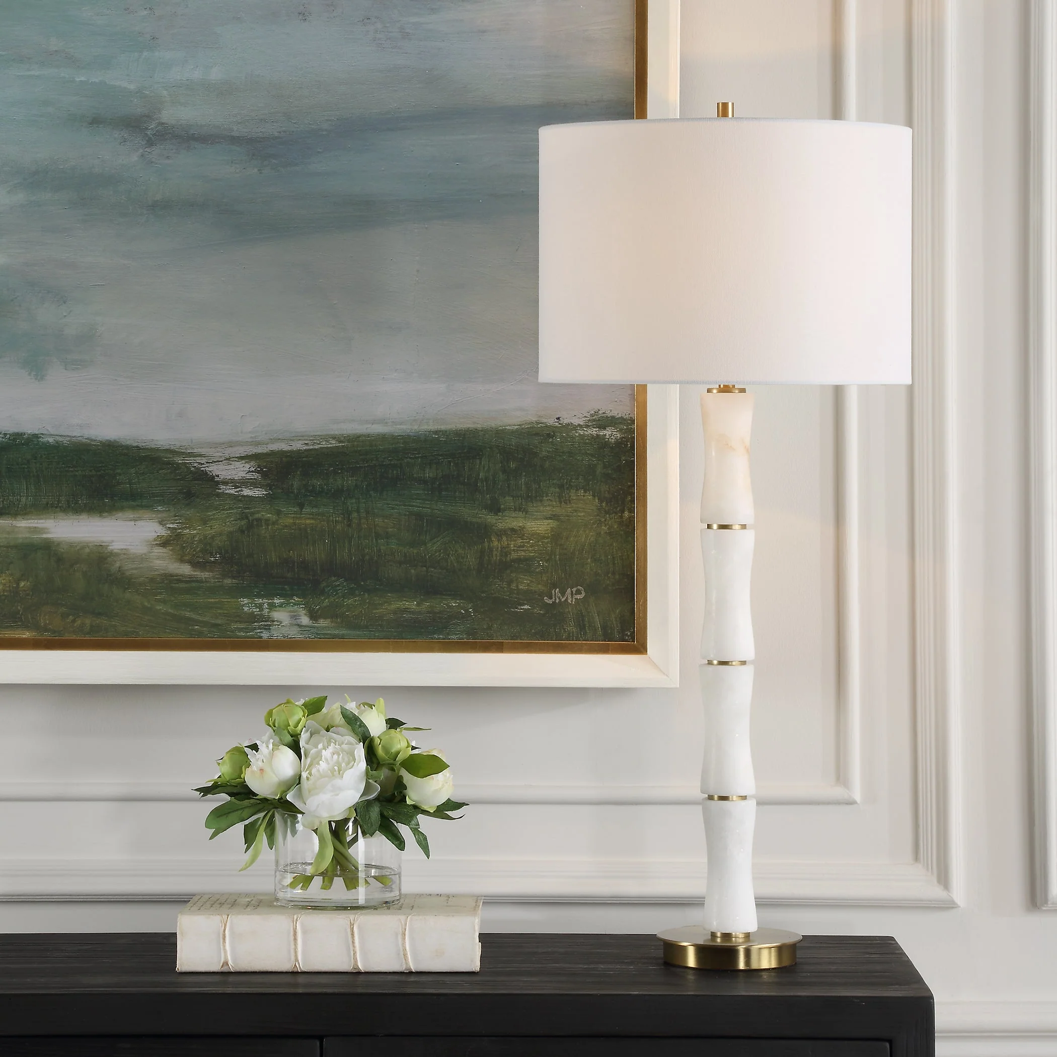 Uttermost Unify Alabaster Table Lamp - Image 2
