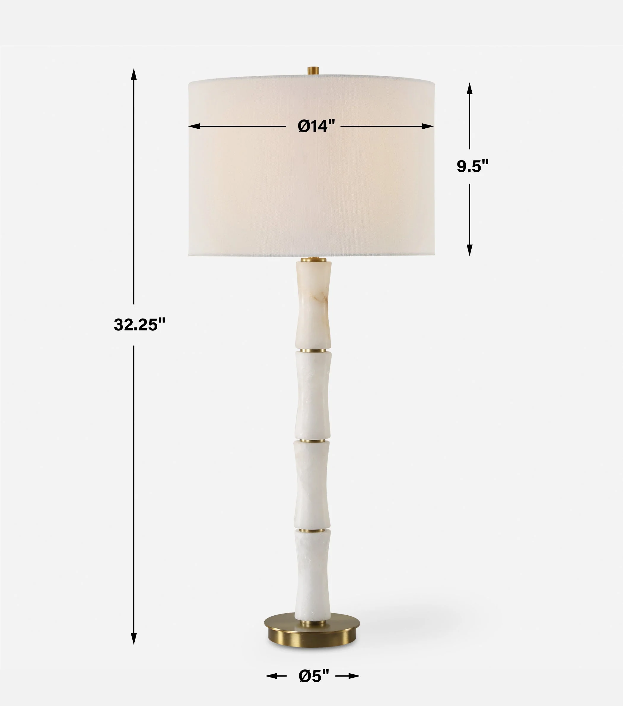 Uttermost Unify Alabaster Table Lamp - Image 3