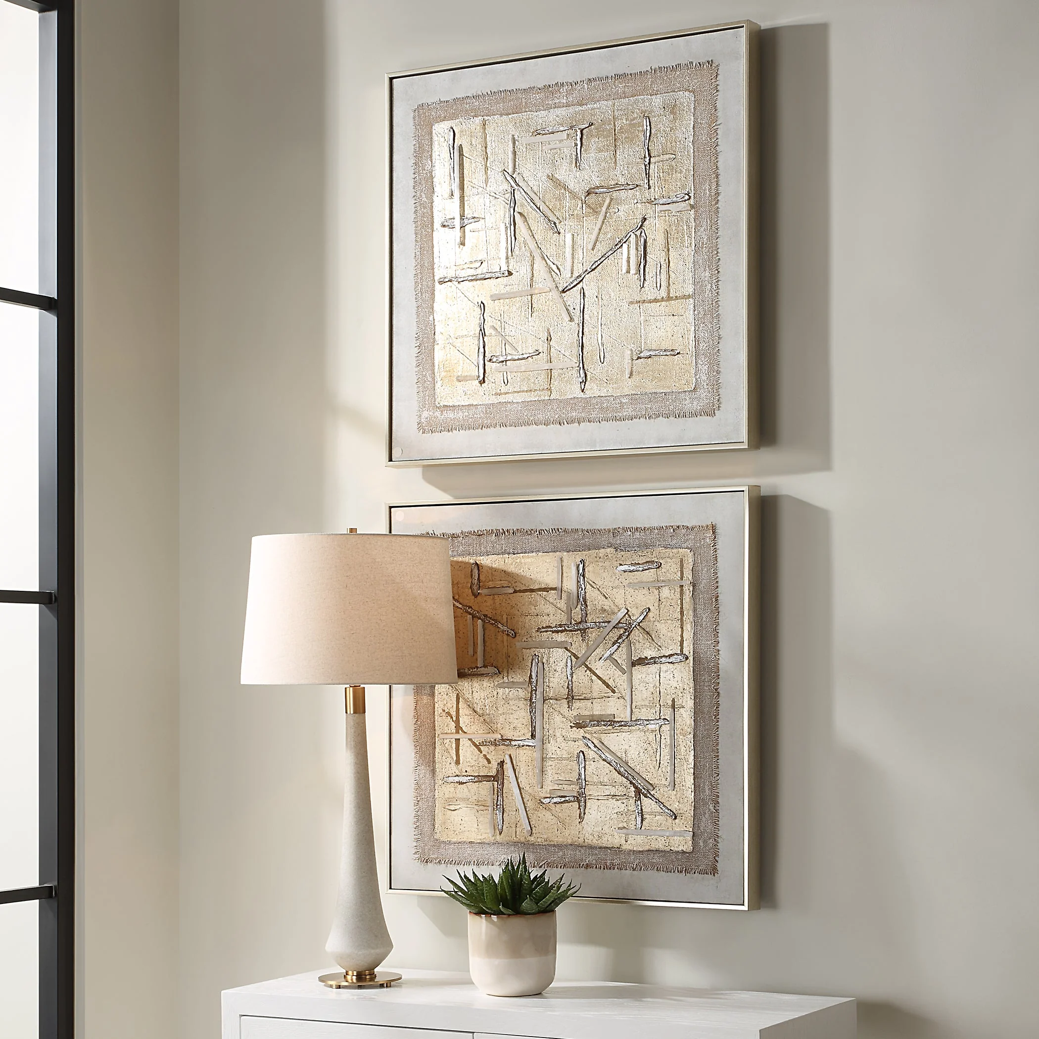 Uttermost Unpredictable Hand Painted Canvases Set/2 - Image 3