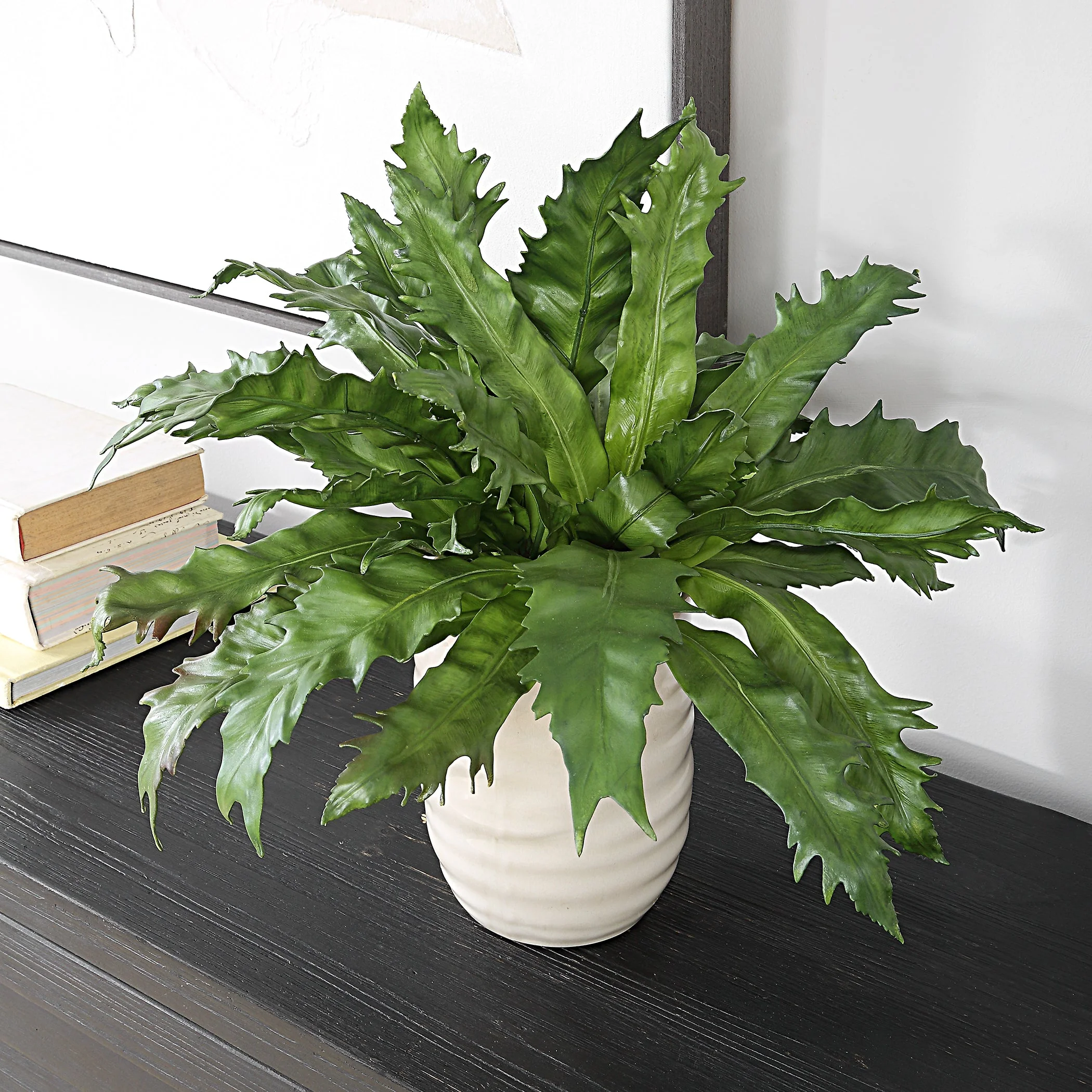 Uttermost Verdure Fern In Glazed Pot - Image 4