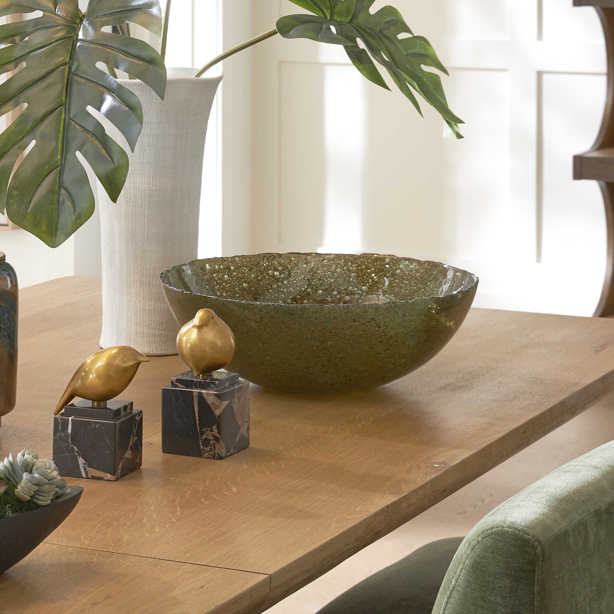 Uttermost Veridian Shimmer Earthy Glass Bowl - Image 4