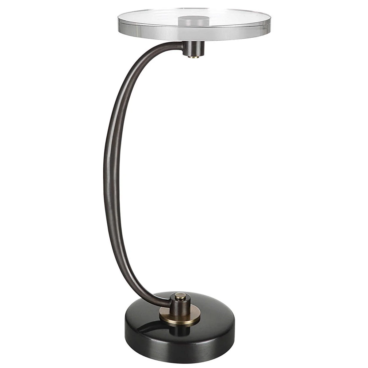 Uttermost Waveney Drink Table, Bronze - Image 5