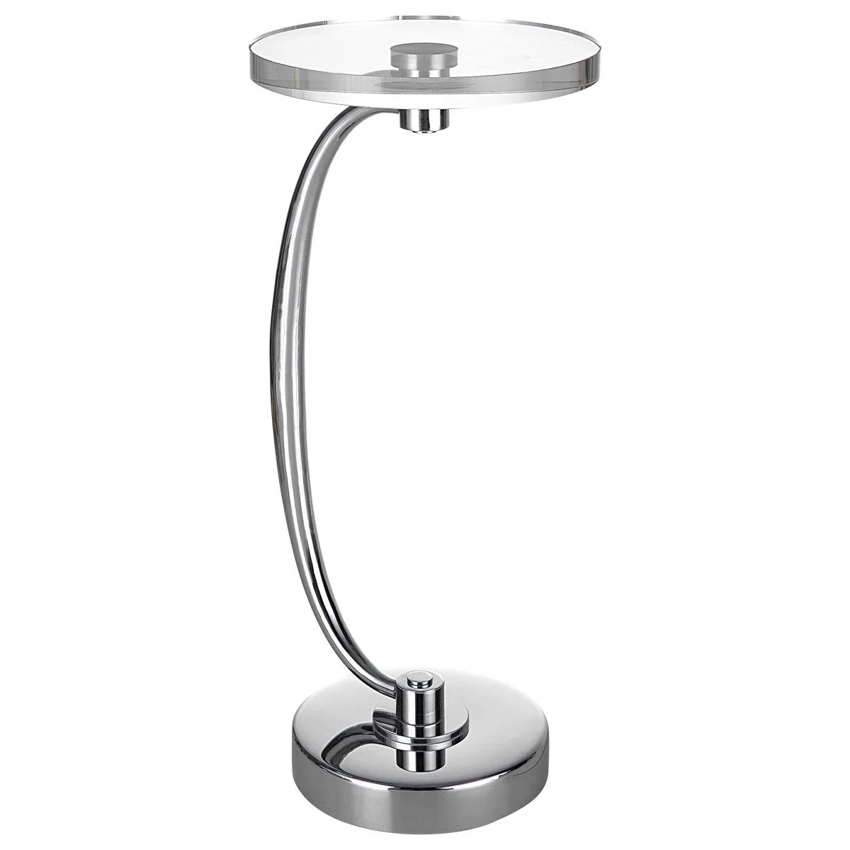 Uttermost Waveney Drink Table, Nickel - Image 3