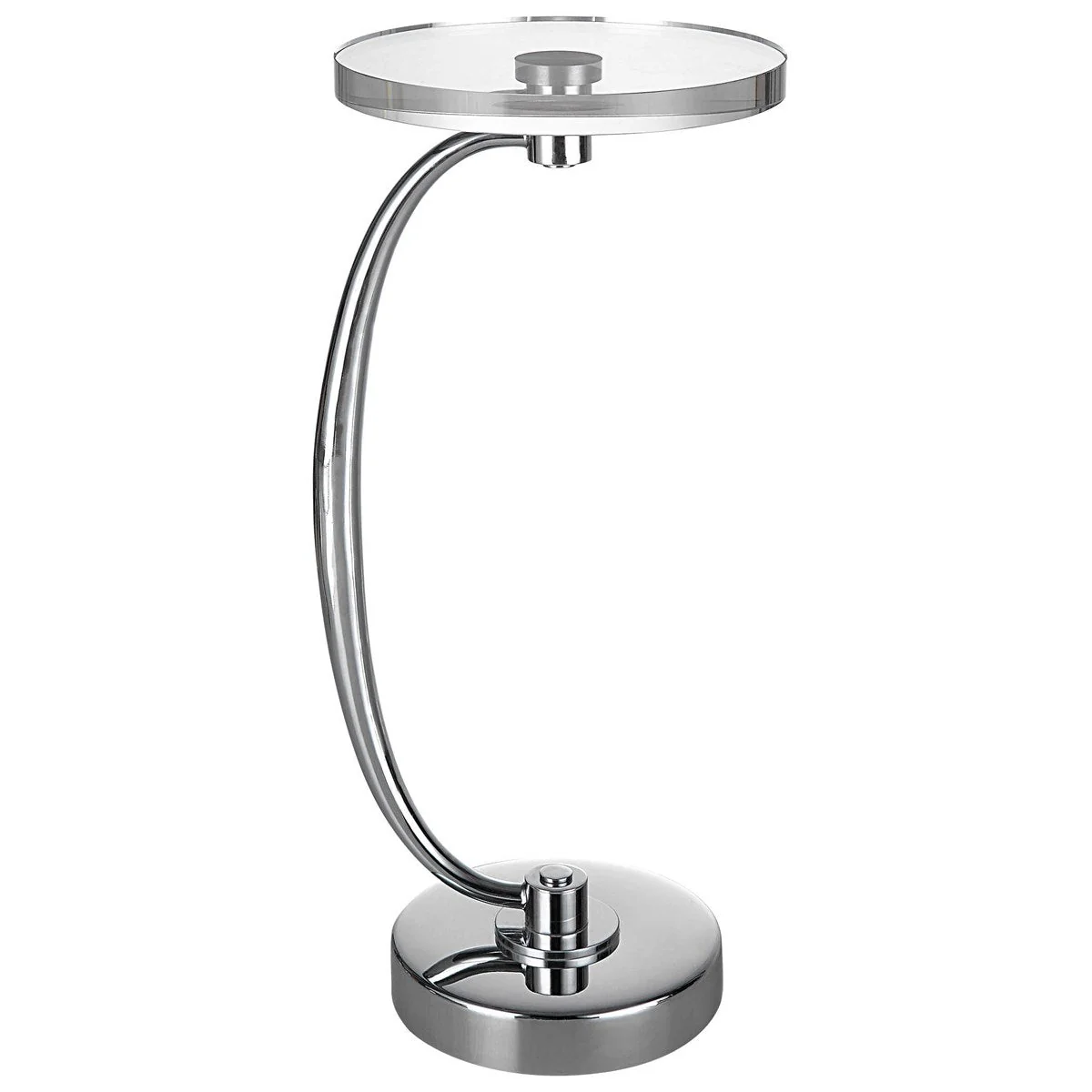 Uttermost Waveney Drink Table, Nickel - Image 4