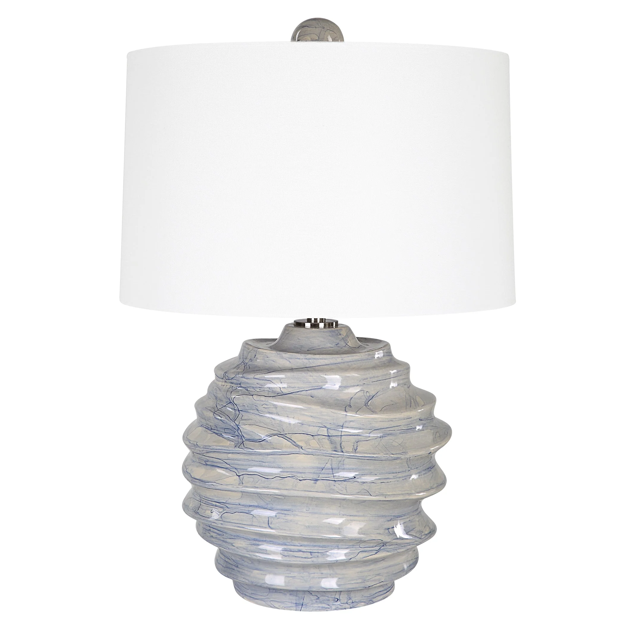 Uttermost Waves Blue & White Accent Lamp - Image 5
