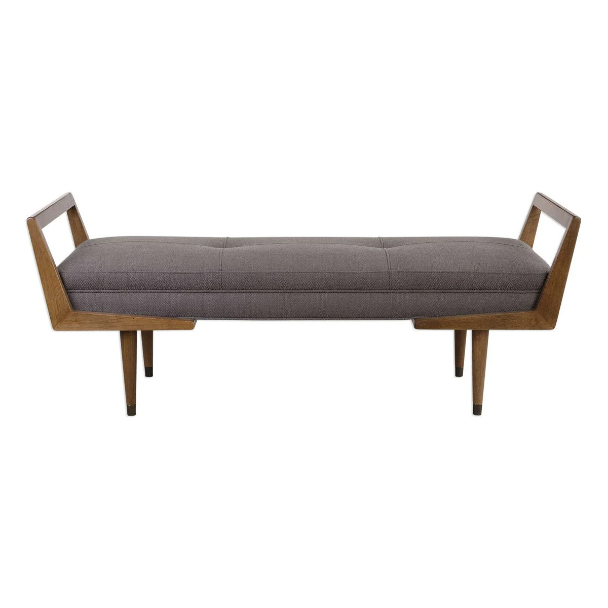 Uttermost Waylon Bench, Taupe Gray - Image 2