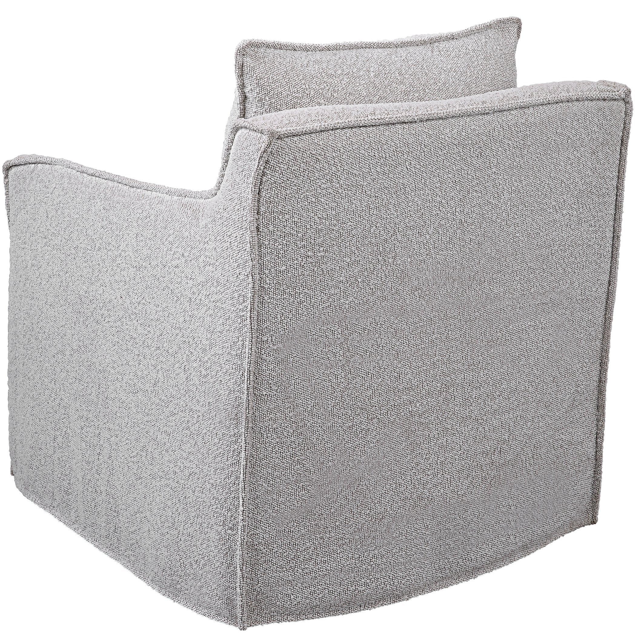 Uttermost Welland Gray Swivel Chair - Image 5