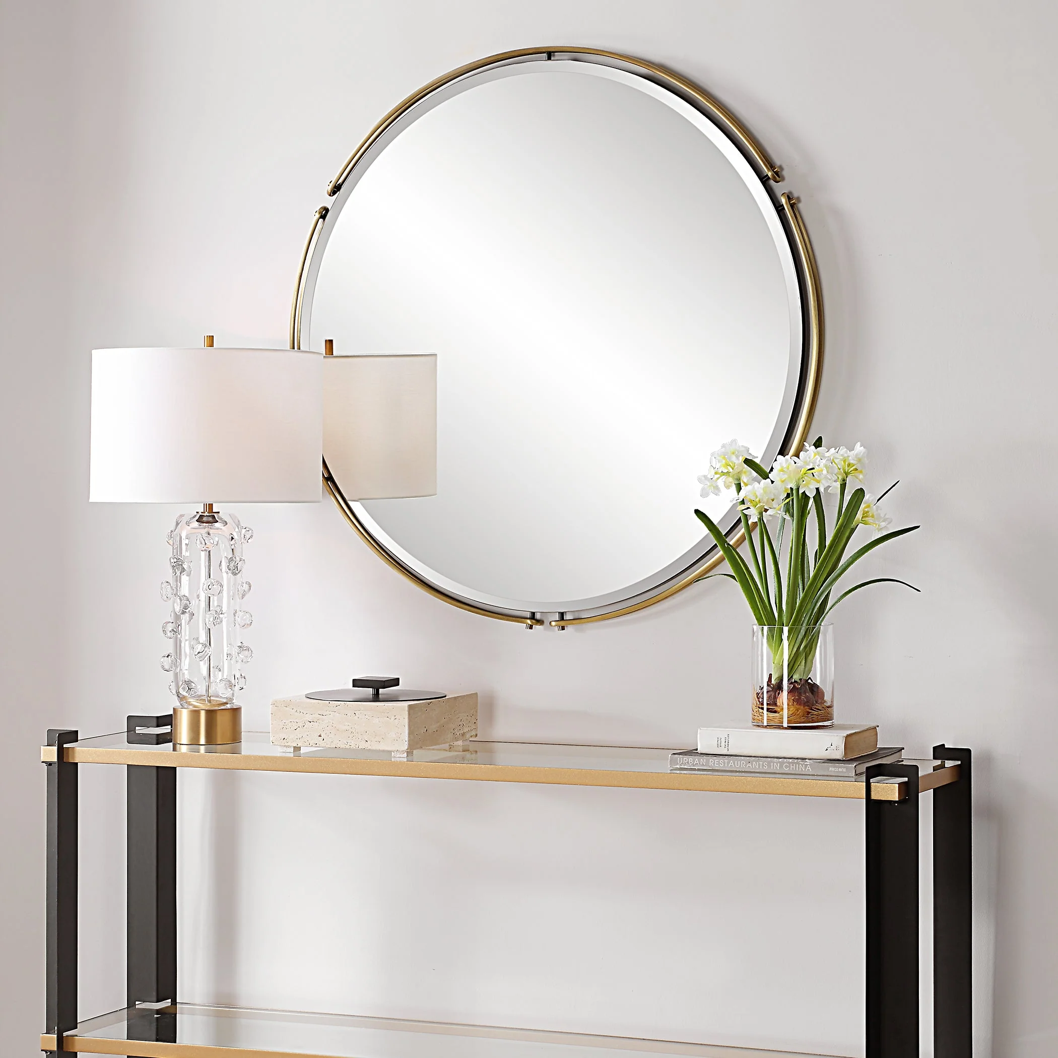 Uttermost Wesley Round Mirror - Image 3
