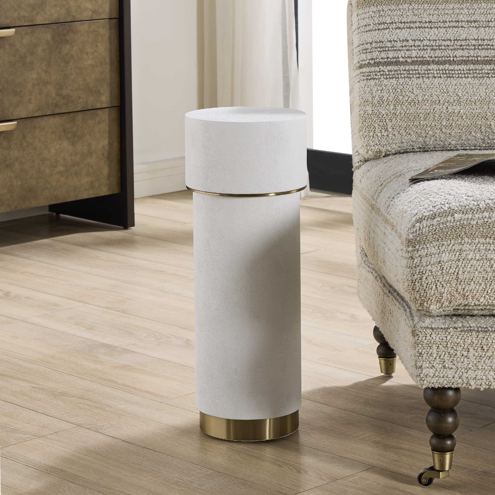 Uttermost Wessex White Drink Table - Image 3