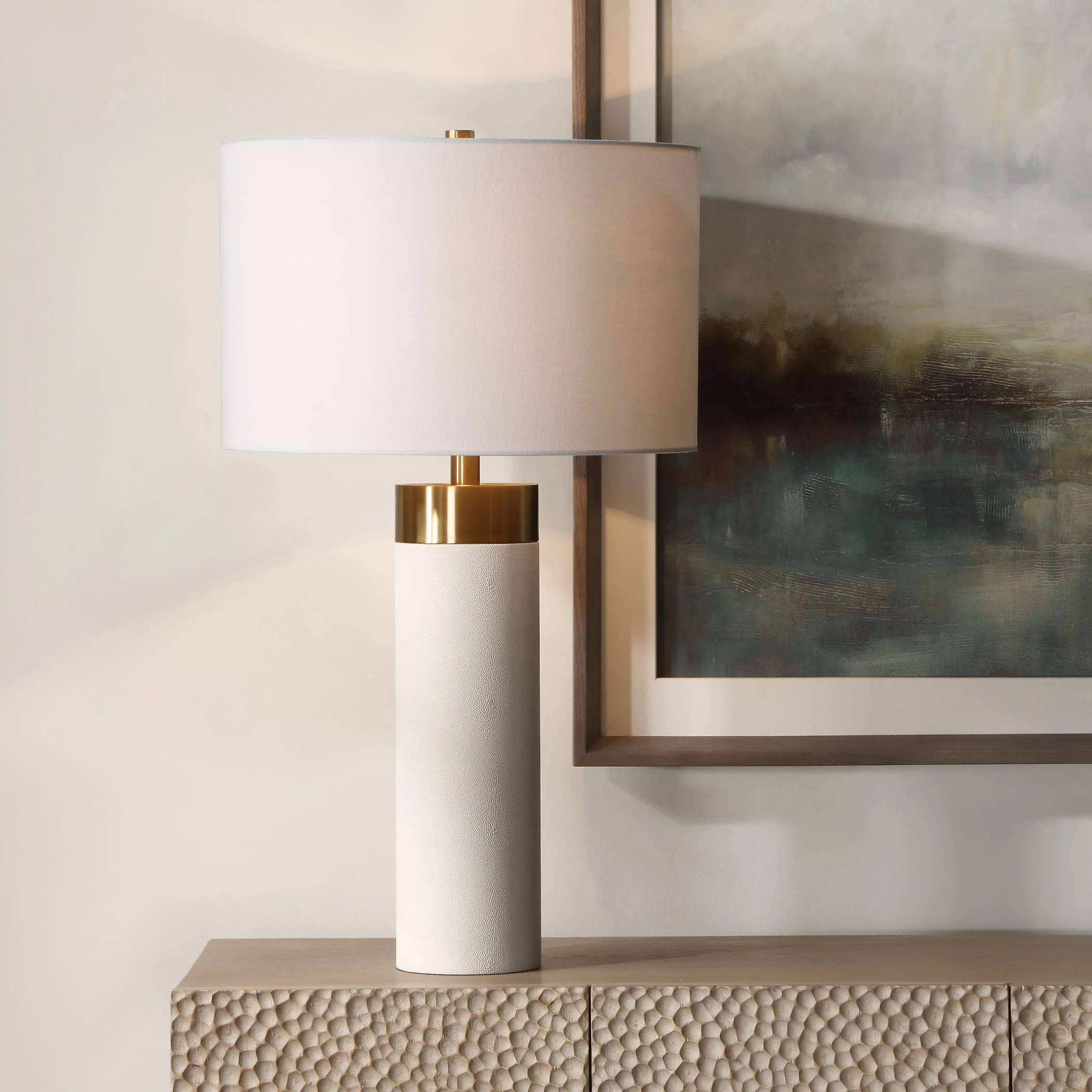 Uttermost Wessex White Table Lamp - Image 2