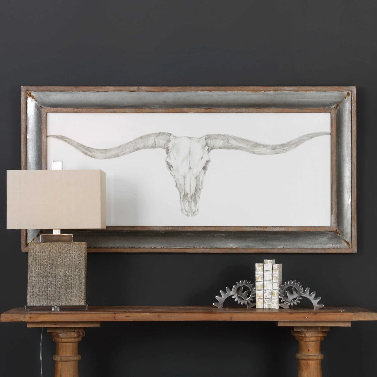 Uttermost Western Skull Mount Framed Print