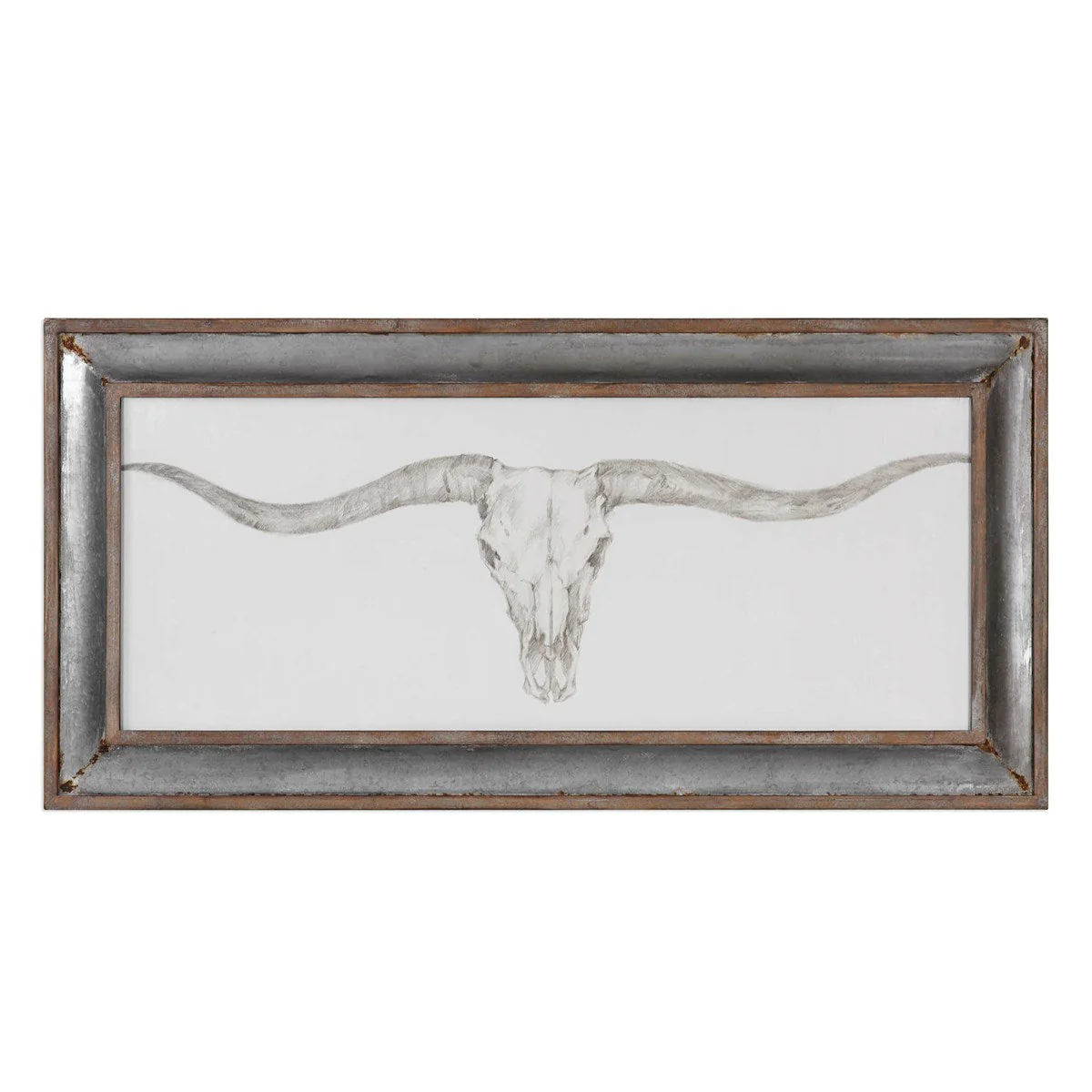 Uttermost Western Skull Mount Framed Print - Image 2