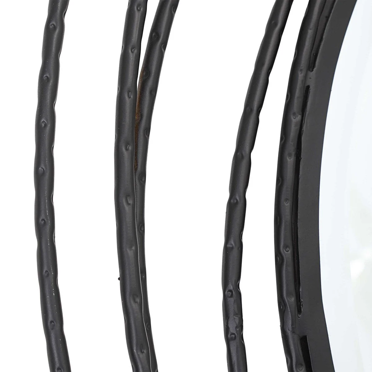 Uttermost Whirlwind Black Round Mirror - Image 5