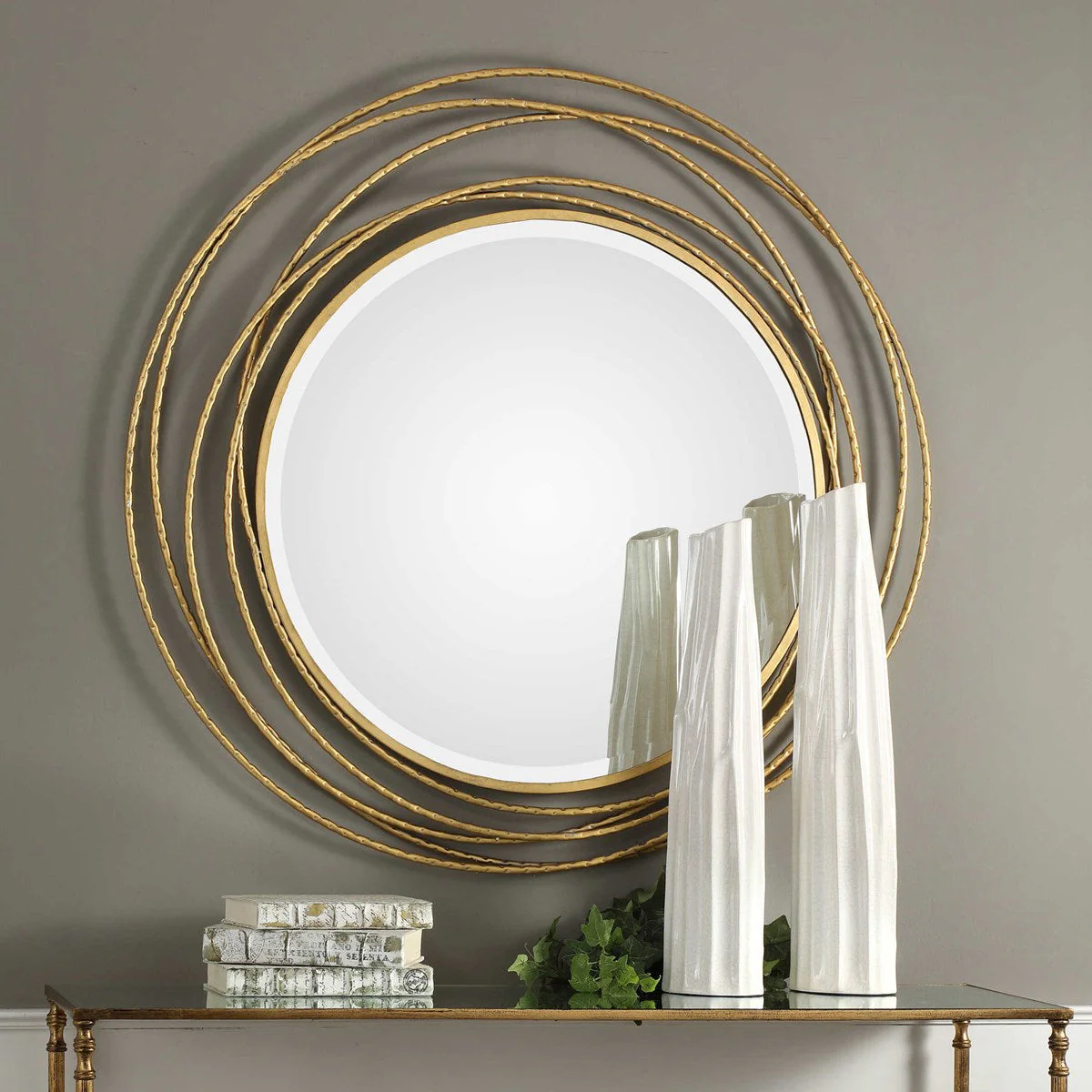 Uttermost Whirlwind Round Mirror