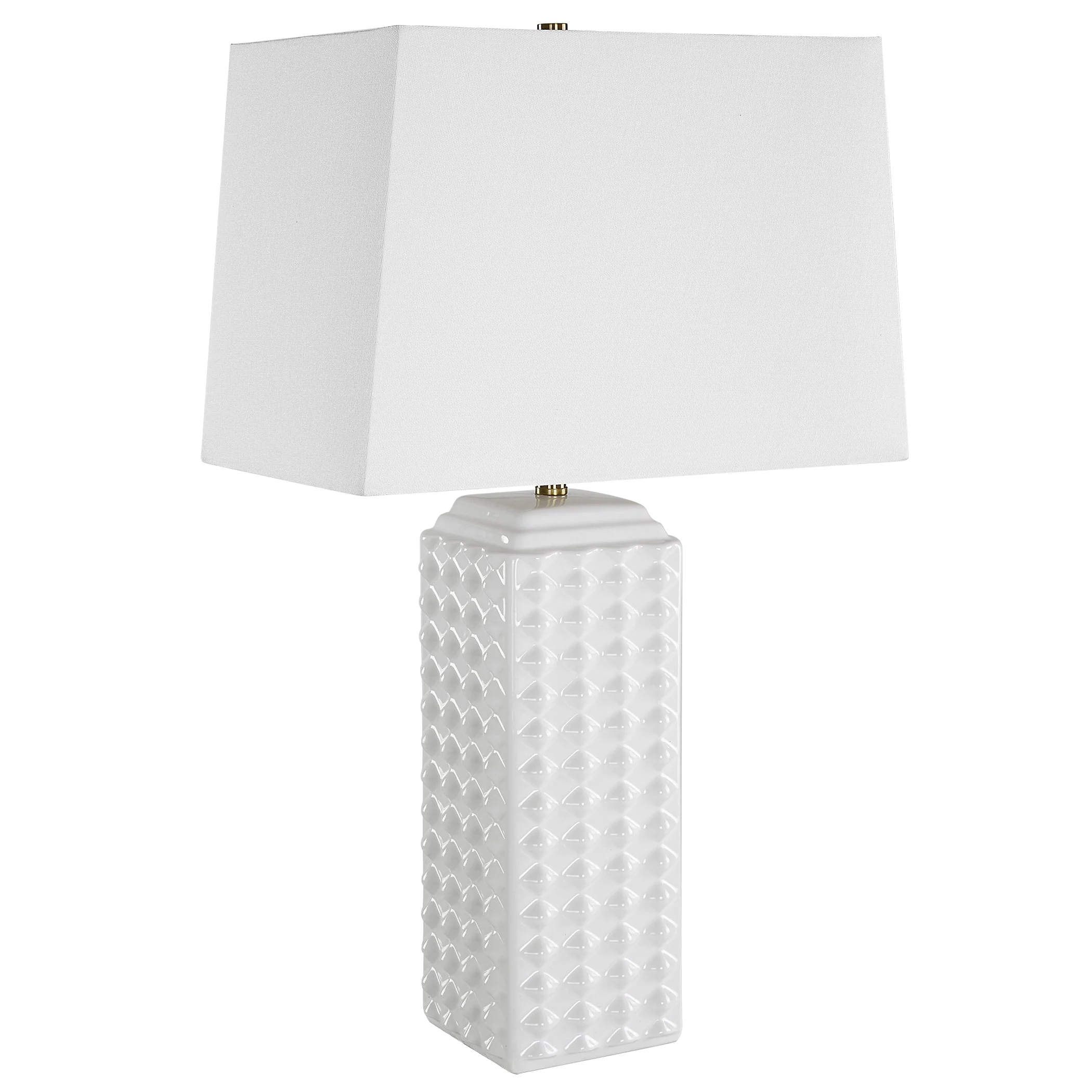 White Knob Table Lamp - Image 5