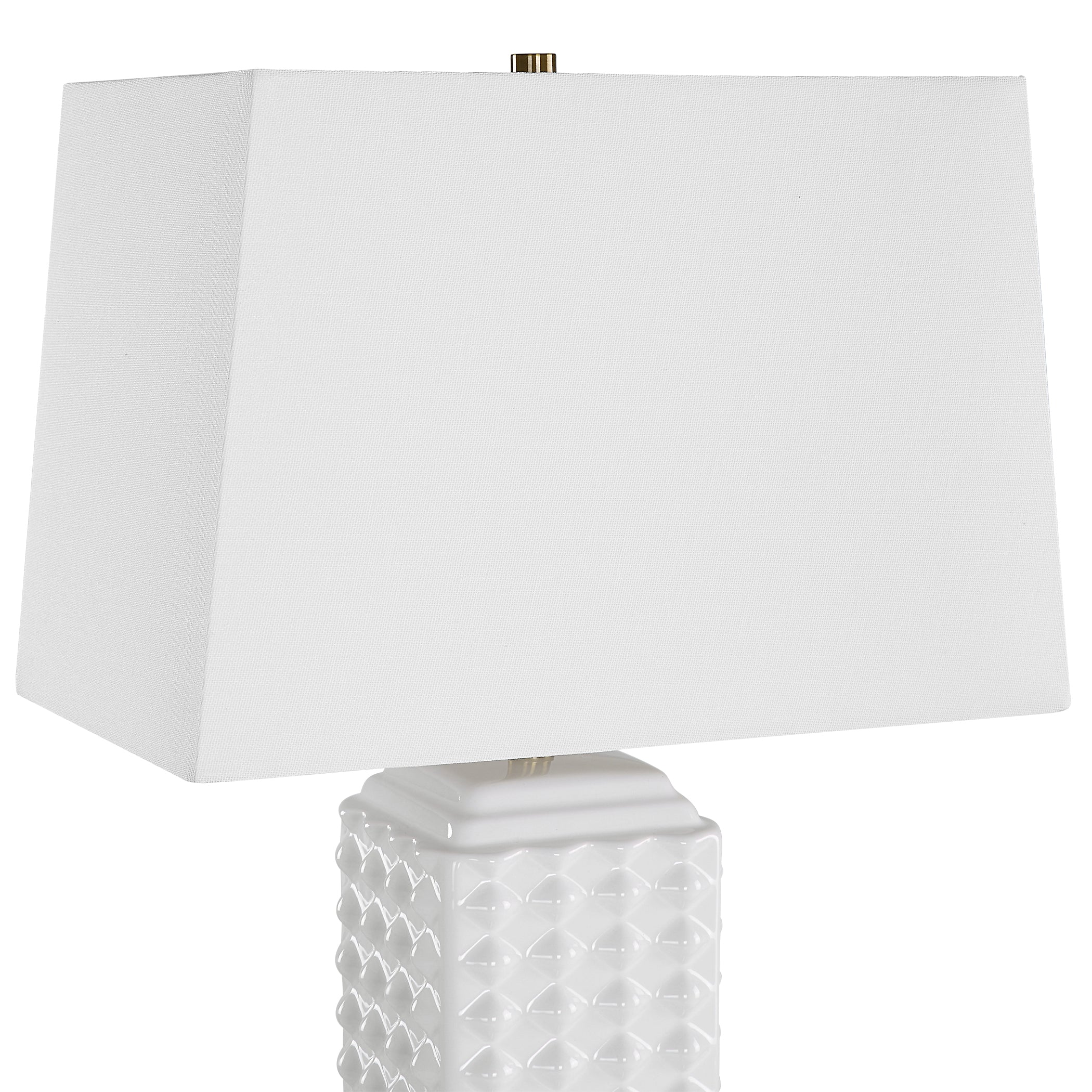 White Knob Table Lamp - Image 6