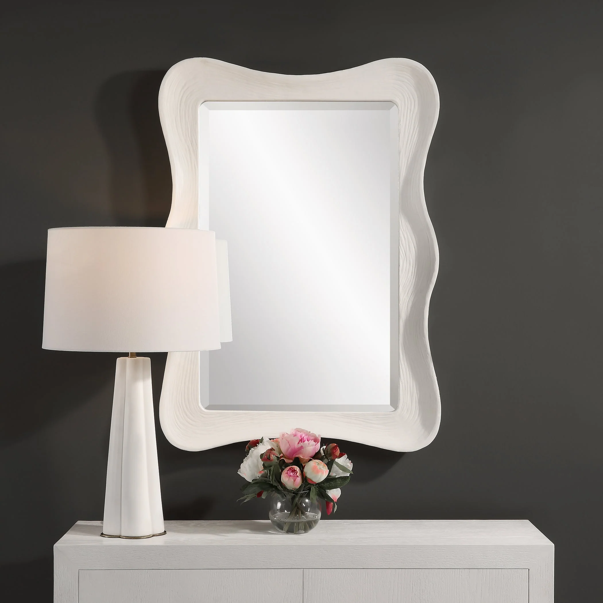 Uttermost Whitehaven Wavy Rectangle Mirror - Image 2