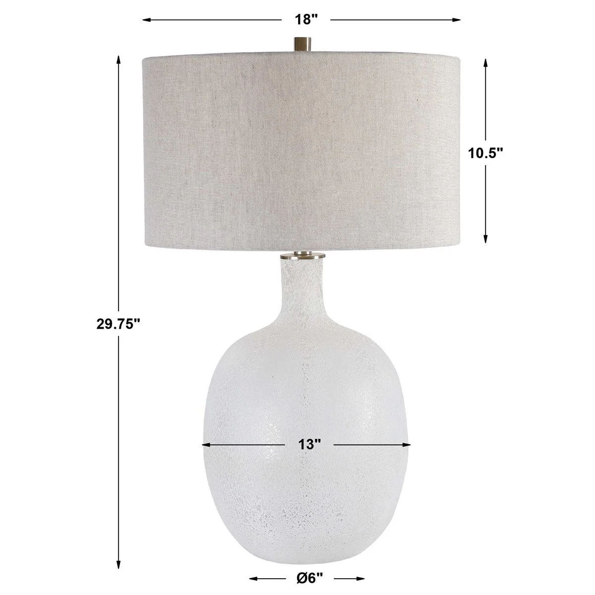 Uttermost Whiteout Table Lamp - Image 9