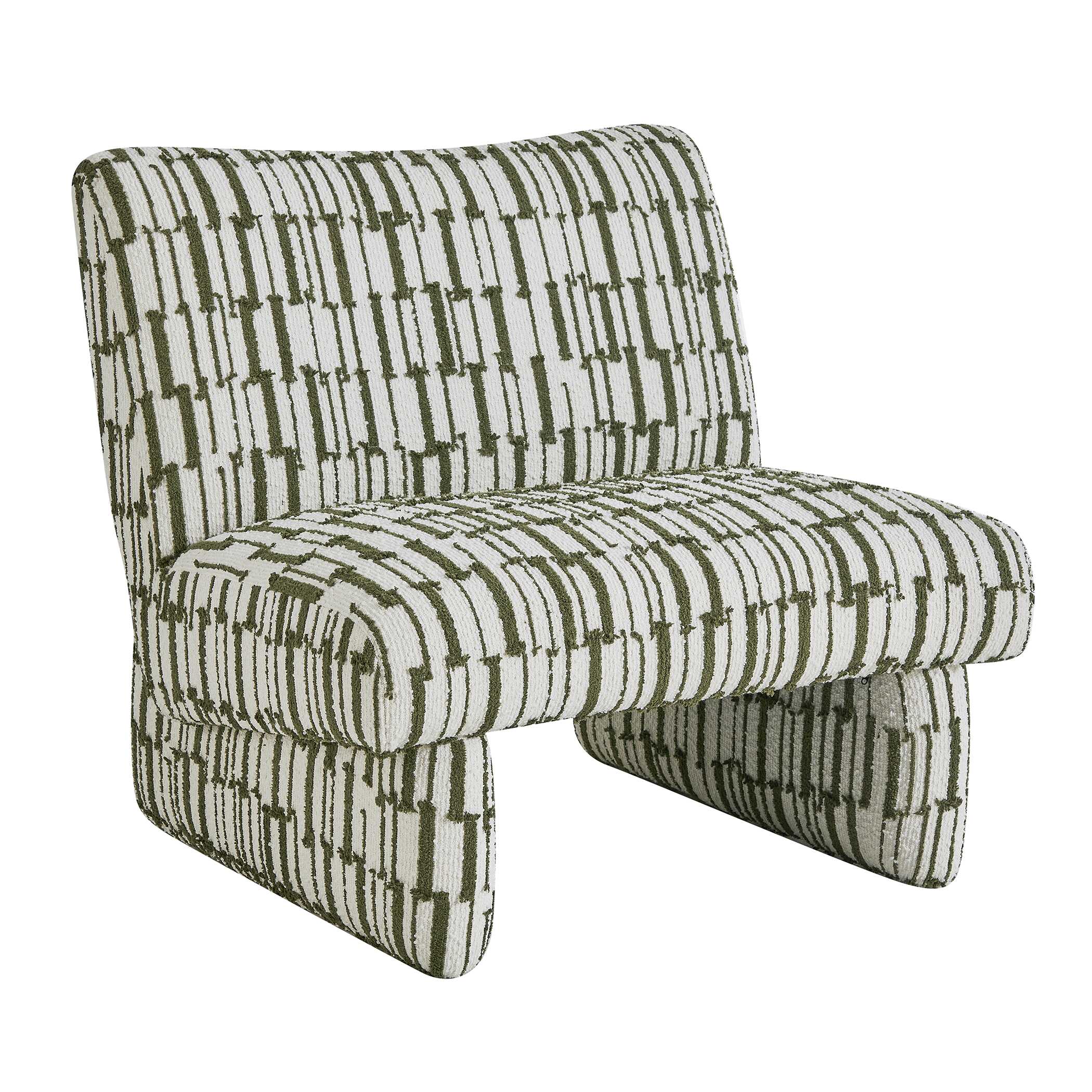Uttermost Willa Green White Accent Chair - Image 6