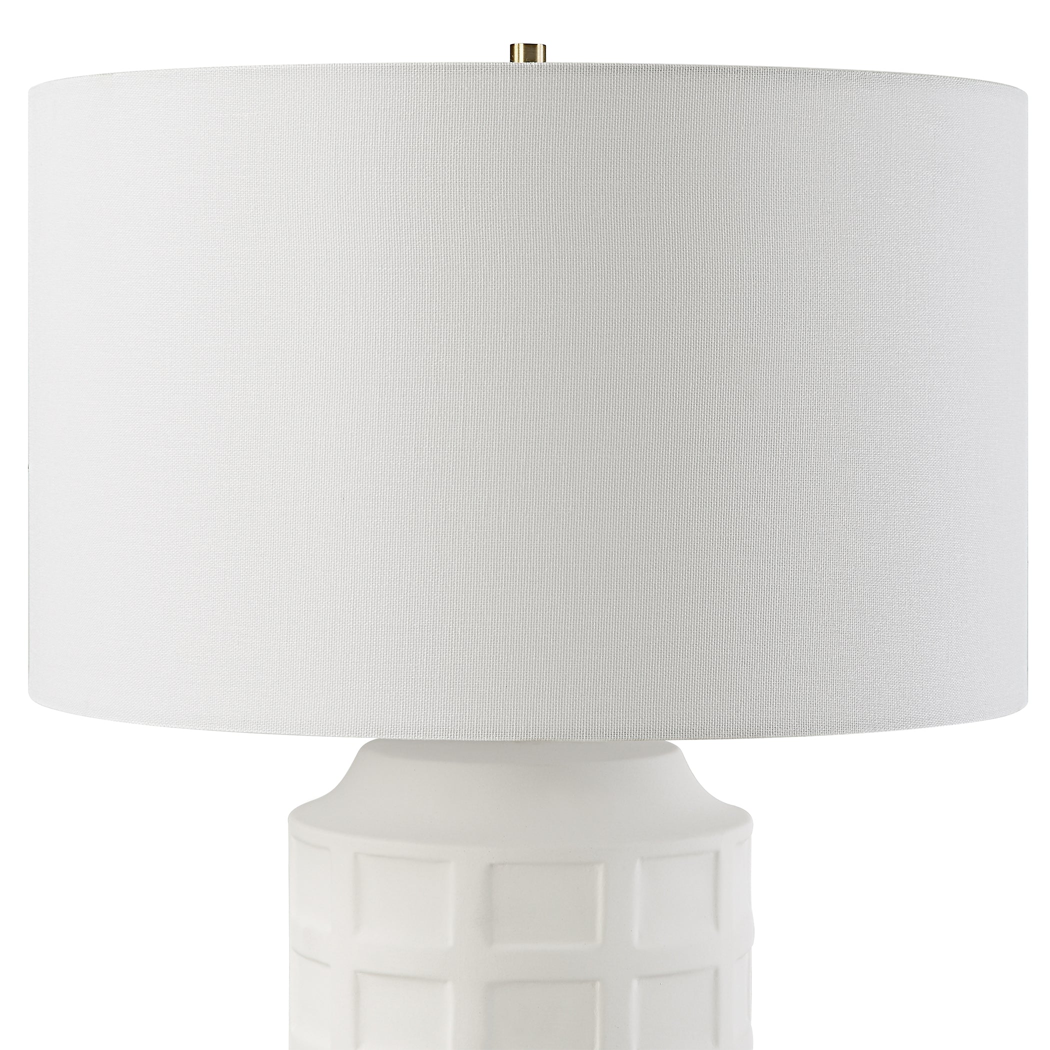 Uttermost Window Pane White Table Lamp - Image 5